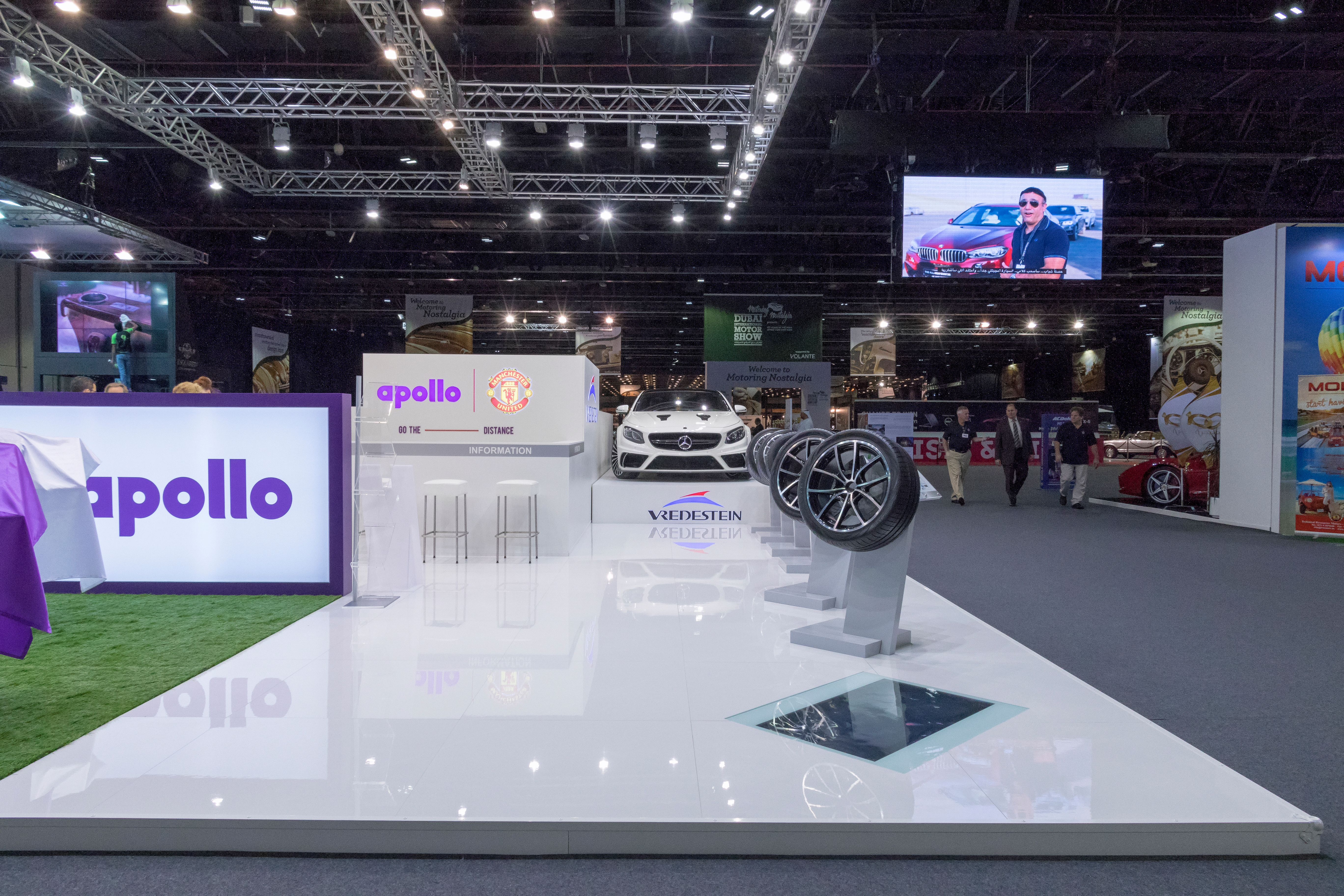 Apollo 150 sqm exhibition stand at Dubai International Motor Show by Messe.ae
