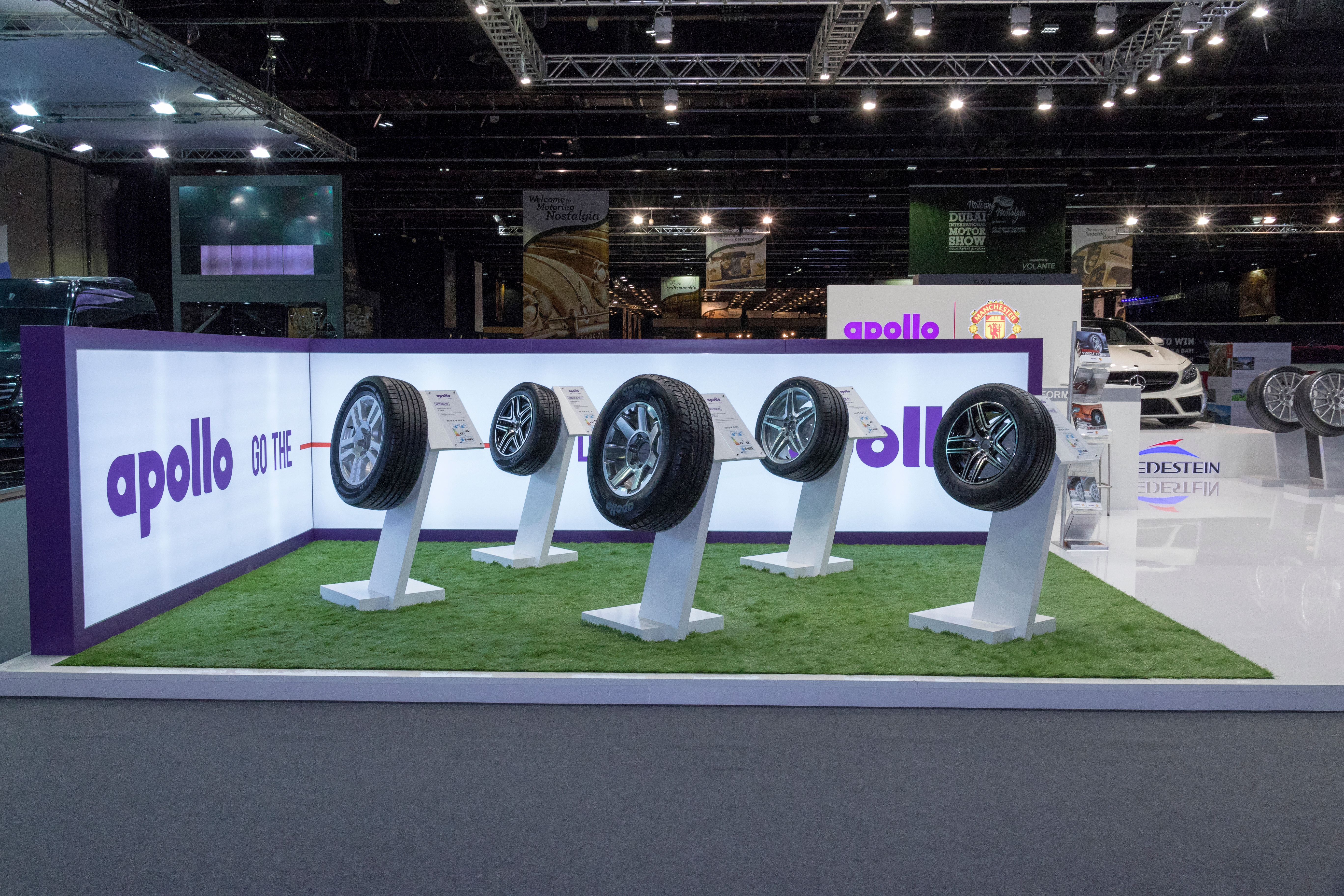 Apollo 150 sqm exhibition stand at Dubai International Motor Show by Messe.ae