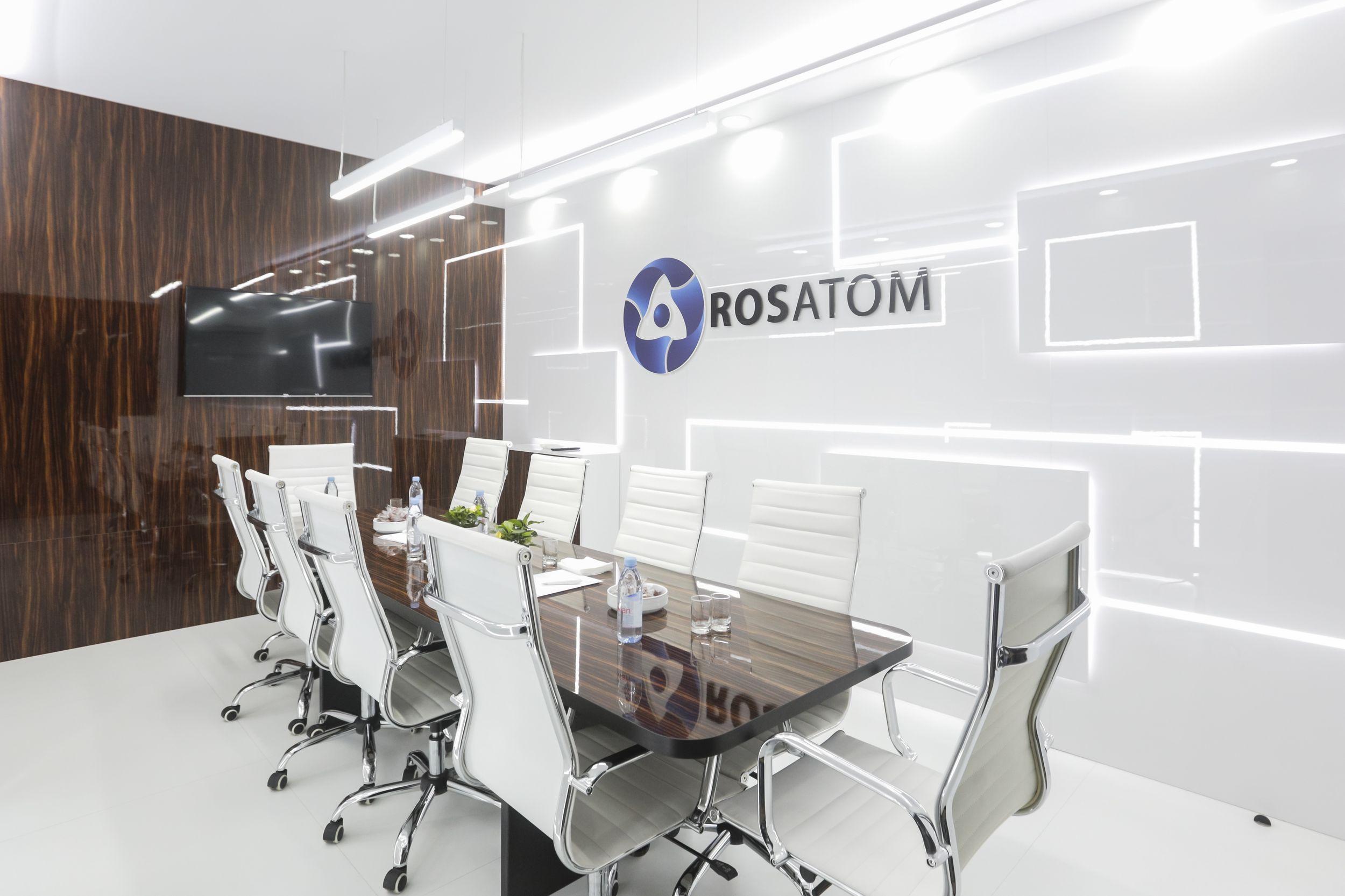 Rosatom 150 sqm exhibition stand at WEC by Messe.ae