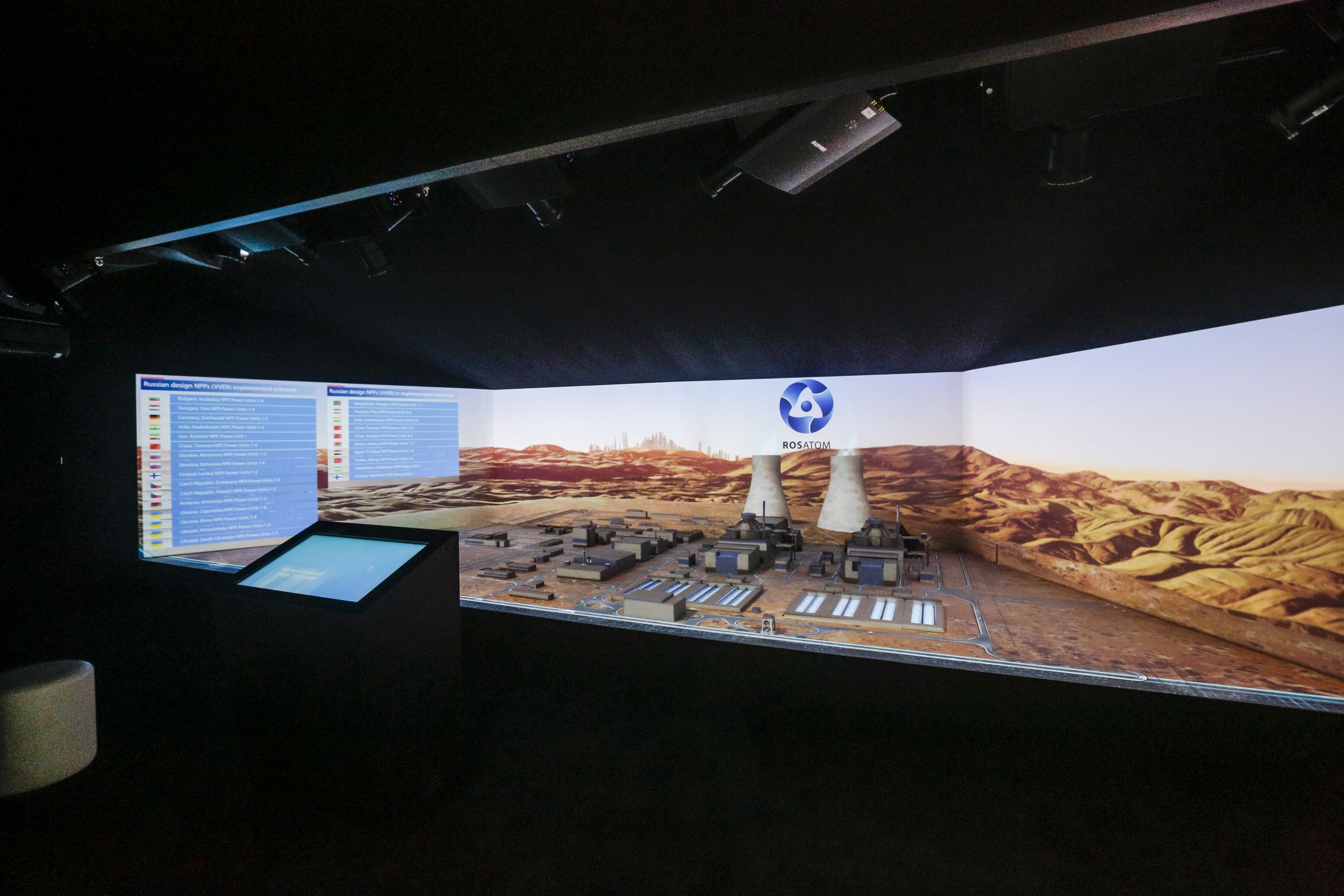 Rosatom 150 sqm exhibition stand at WEC by Messe.ae