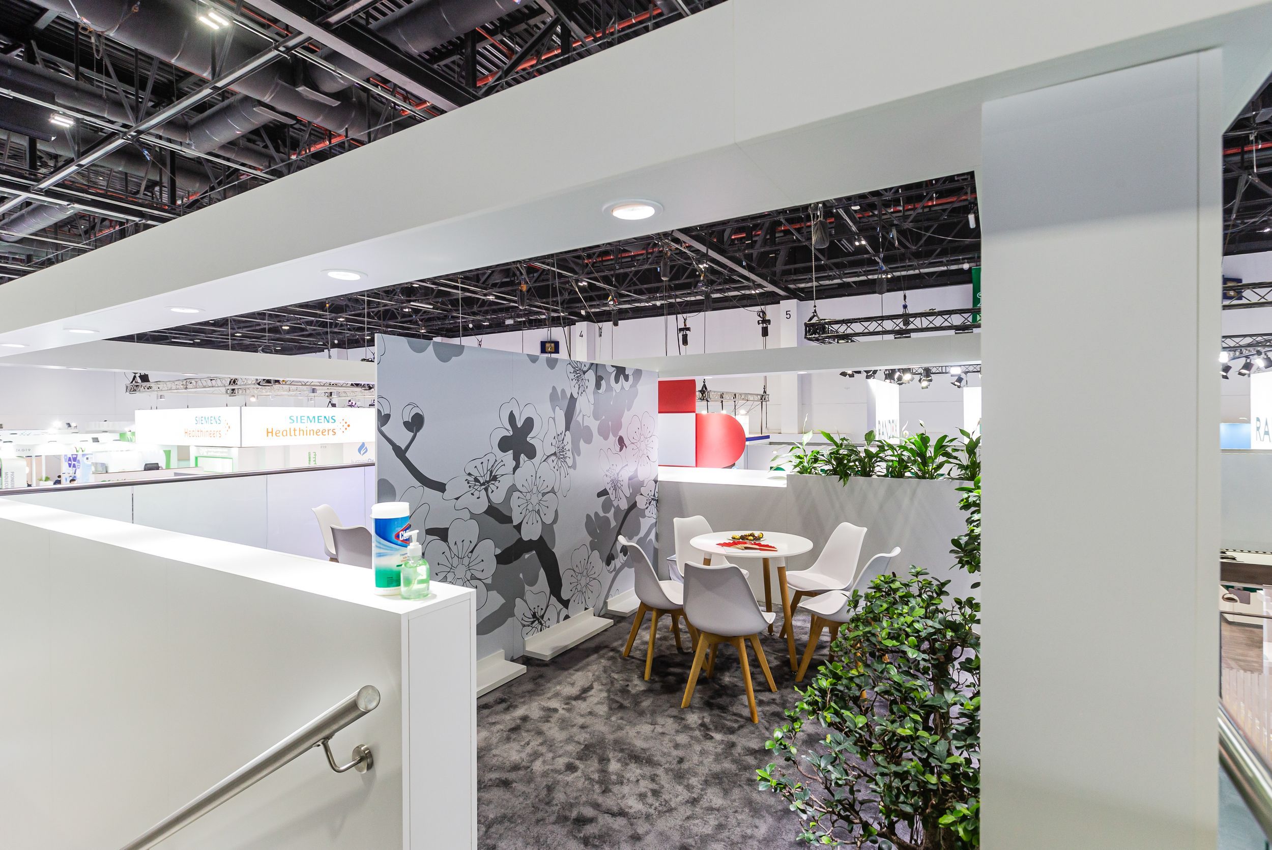 Tosoh Corporation 36 + 36 sqm exhibition stand at Medlab Middle East by Messe.ae