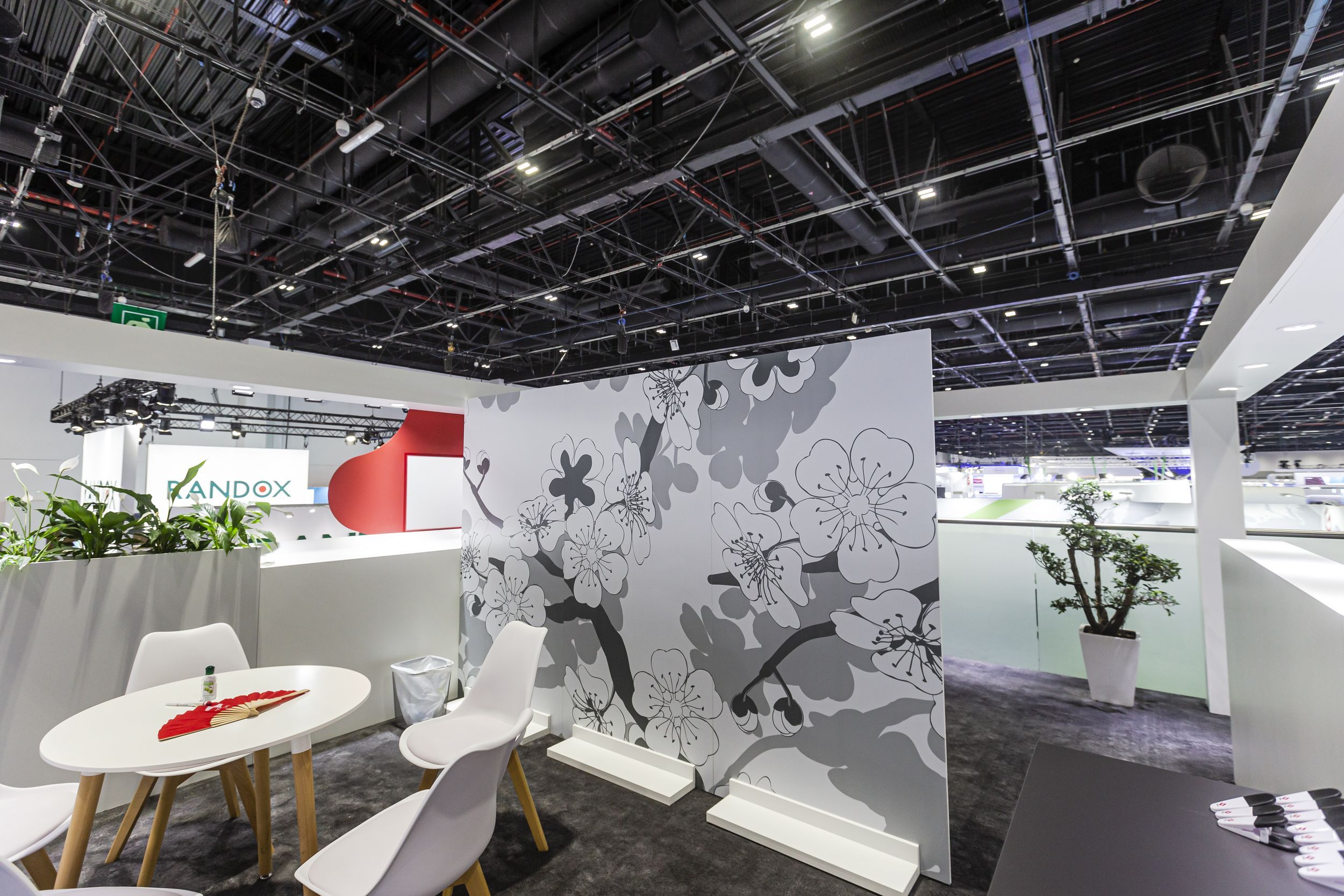 Tosoh Corporation 36 + 36 sqm exhibition stand at Medlab Middle East by Messe.ae