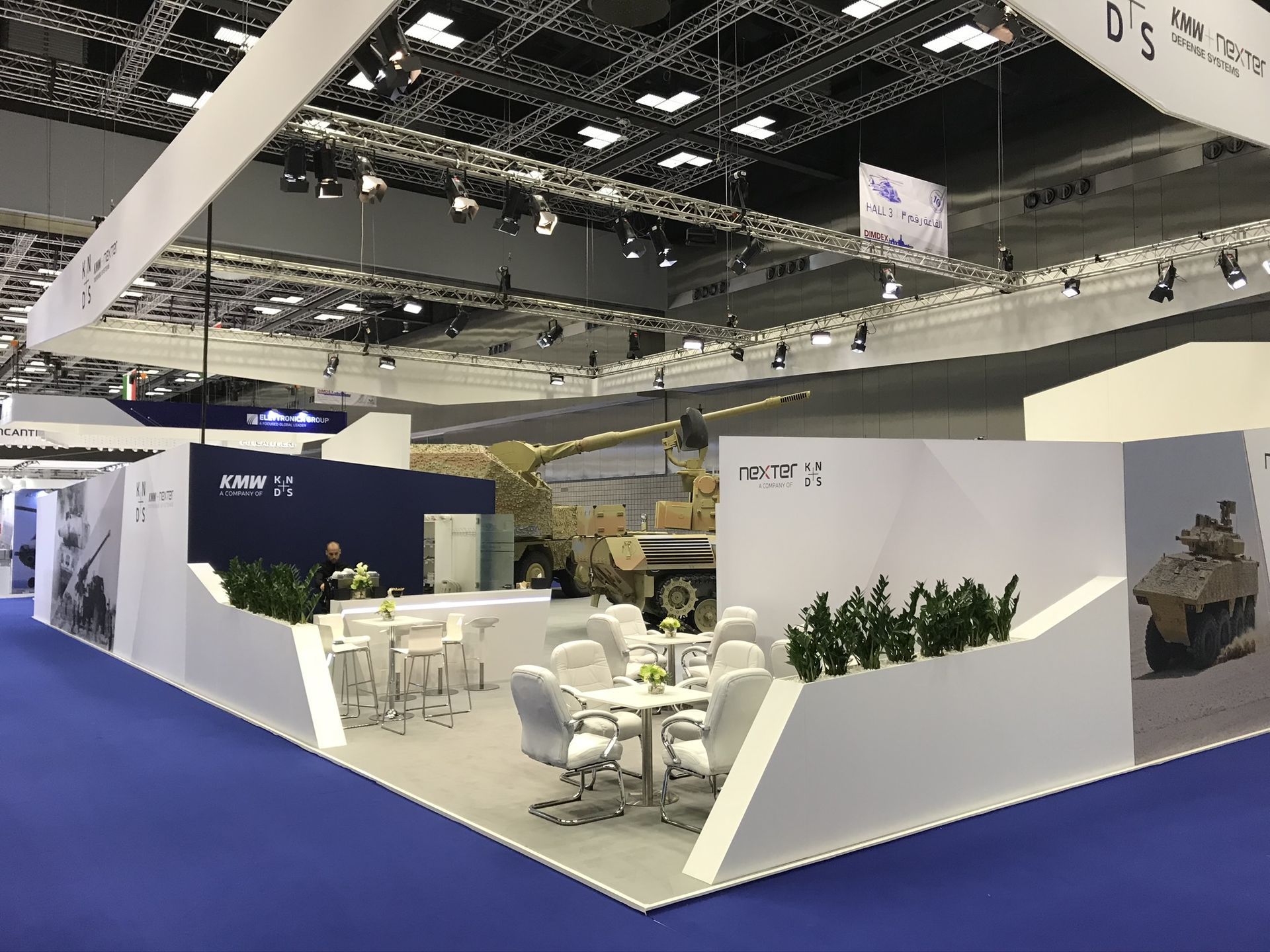 KNDS 407 sqm exhibition stand at DIMDEX (Qatar) by Messe.ae