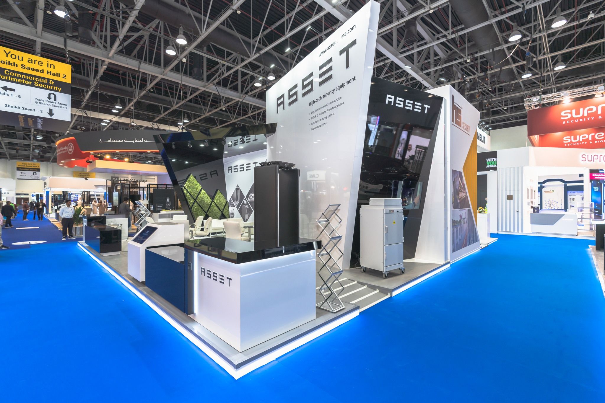 Asset 66 sqm exhibition stand at Intersec by Messe.ae