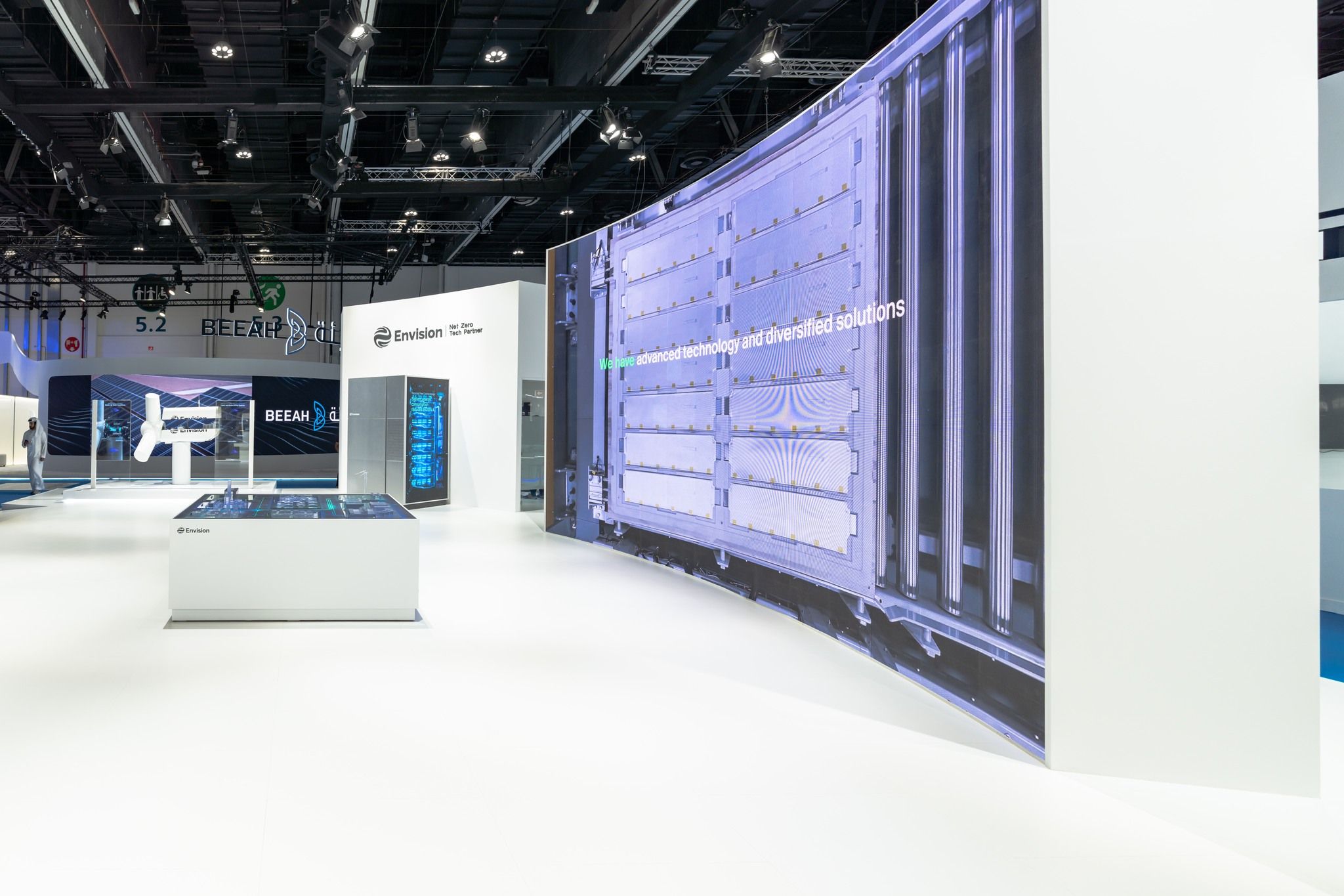 Envision Group 220 sqm exhibition stand at World Future Energy Summit by Messe.ae