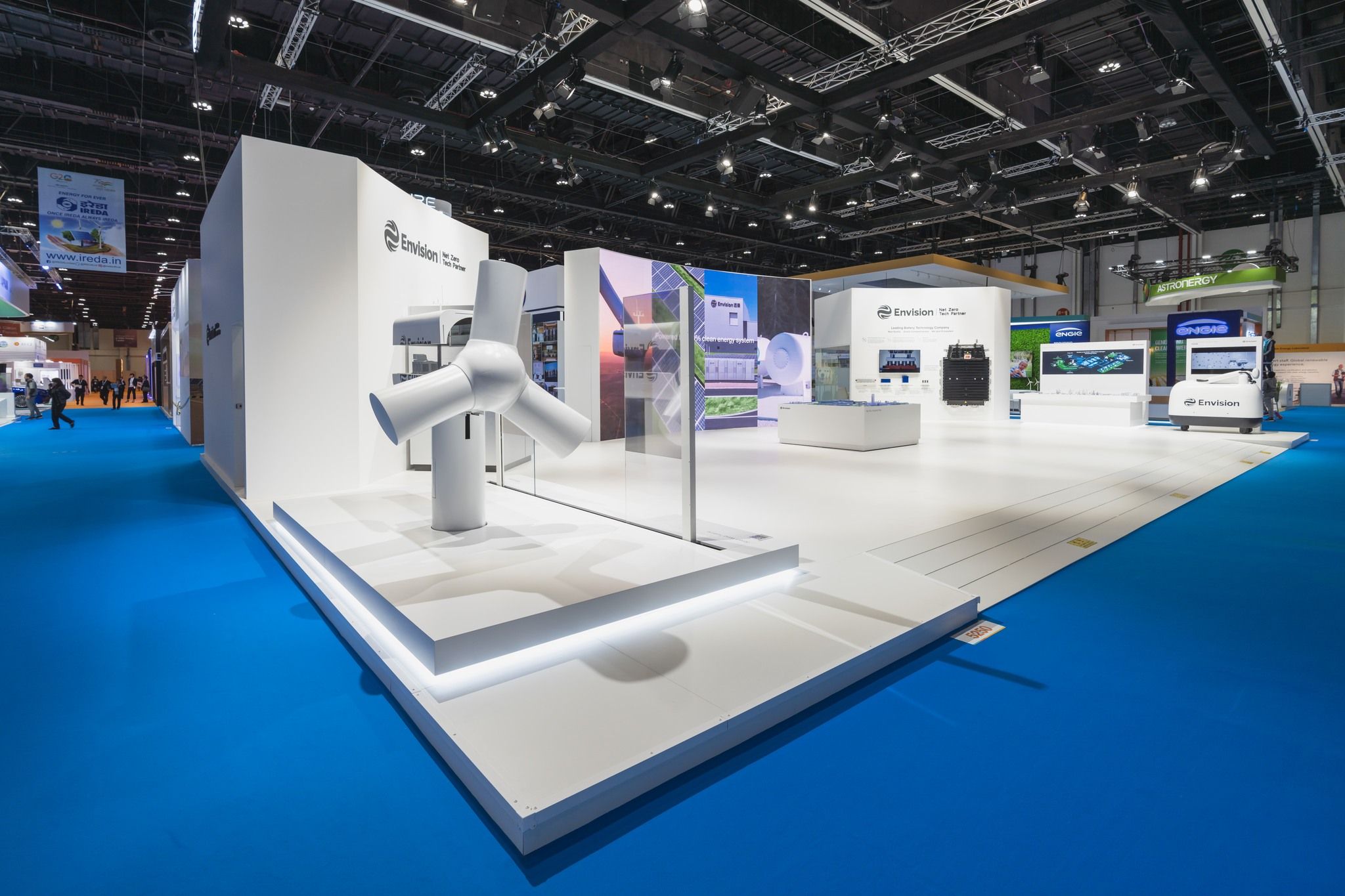 Envision Group 220 sqm exhibition stand at World Future Energy Summit by Messe.ae