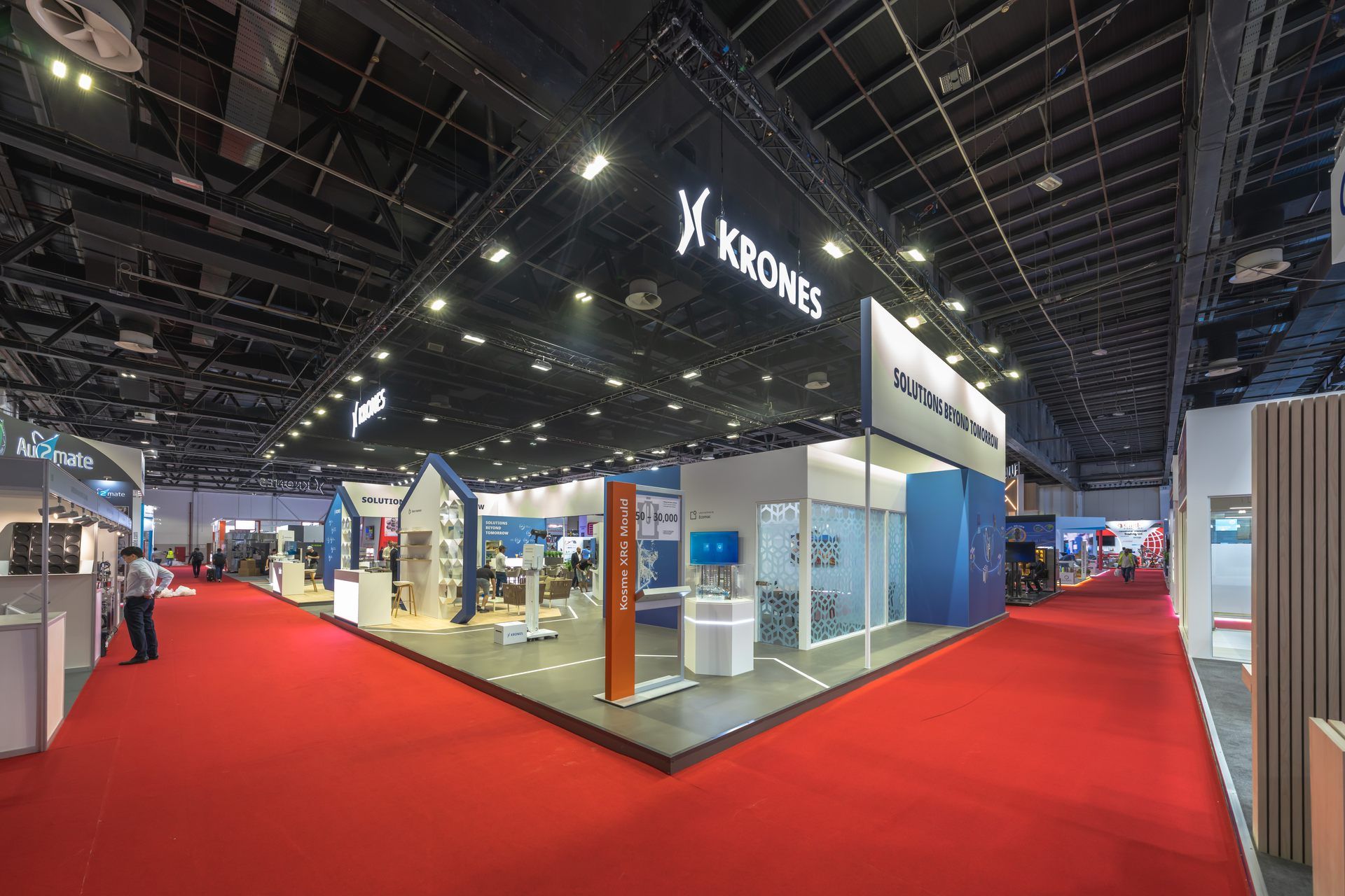 Krones 288 sqm exhibition stand at Gulfood Manufacturing by Messe.ae