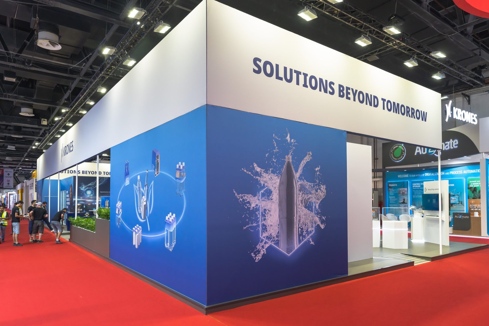 Krones 288 sqm exhibition stand at Gulfood Manufacturing by Messe.ae