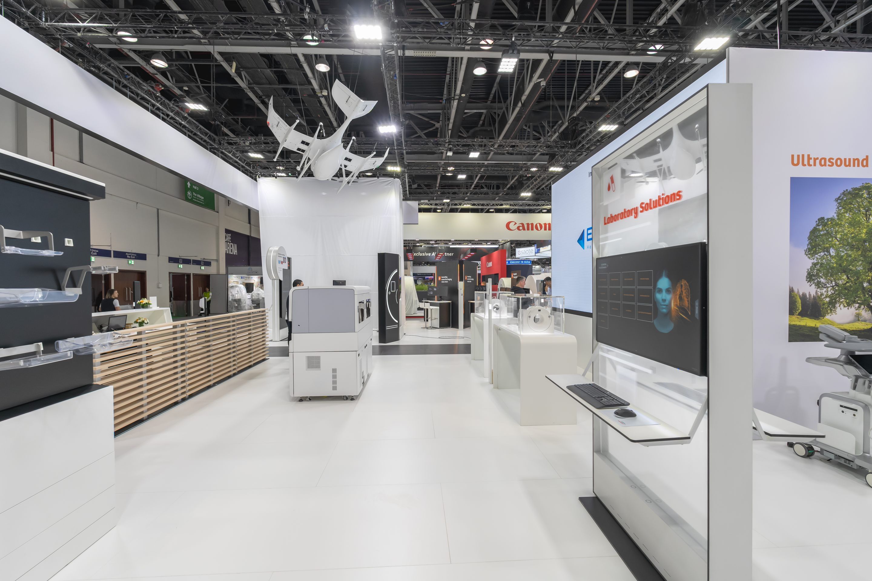 Siemens Healthineers 330 sqm exhibition stand at Arab Health by Messe.ae