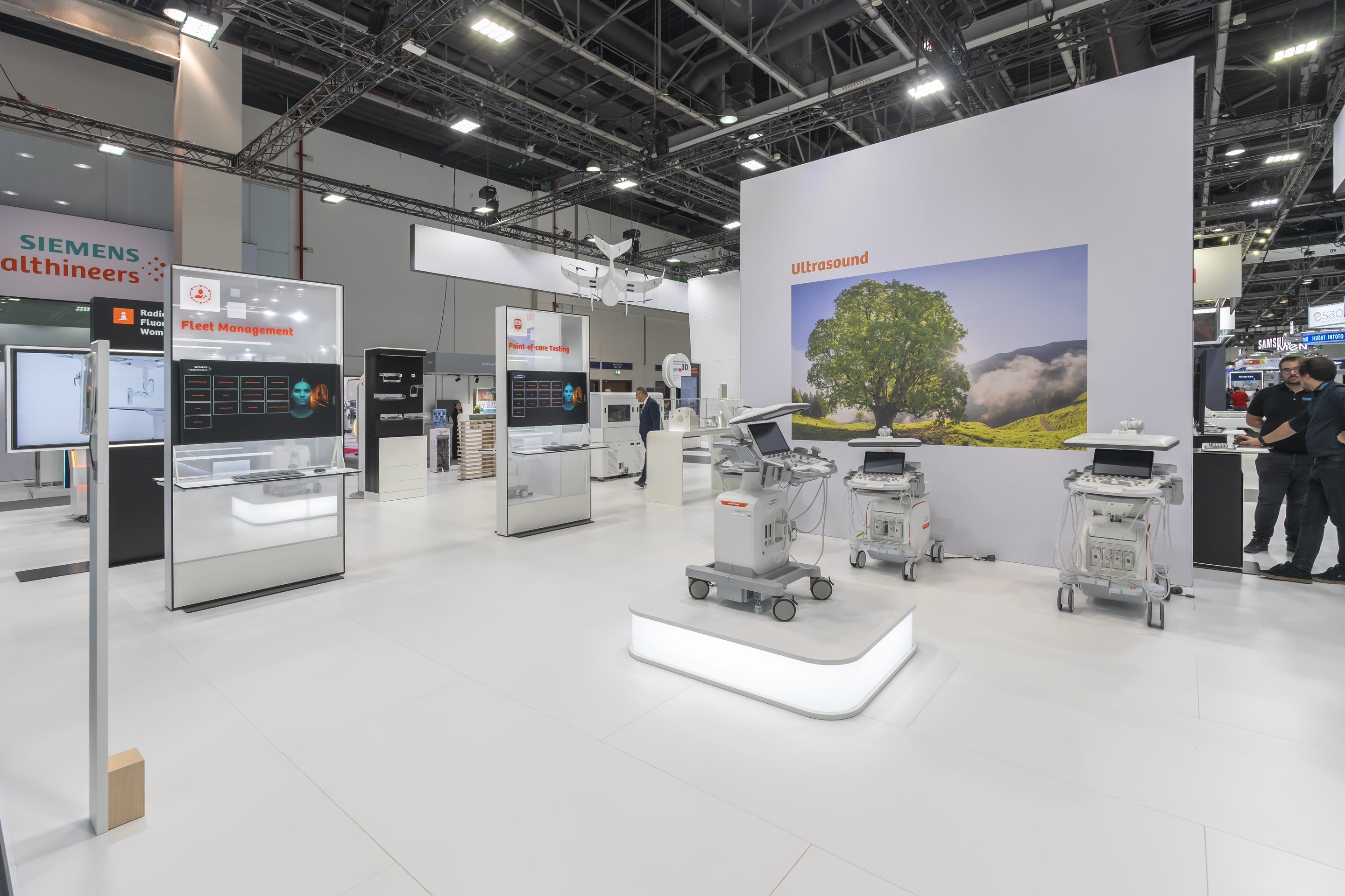 Siemens Healthineers 330 sqm exhibition stand at Arab Health by Messe.ae