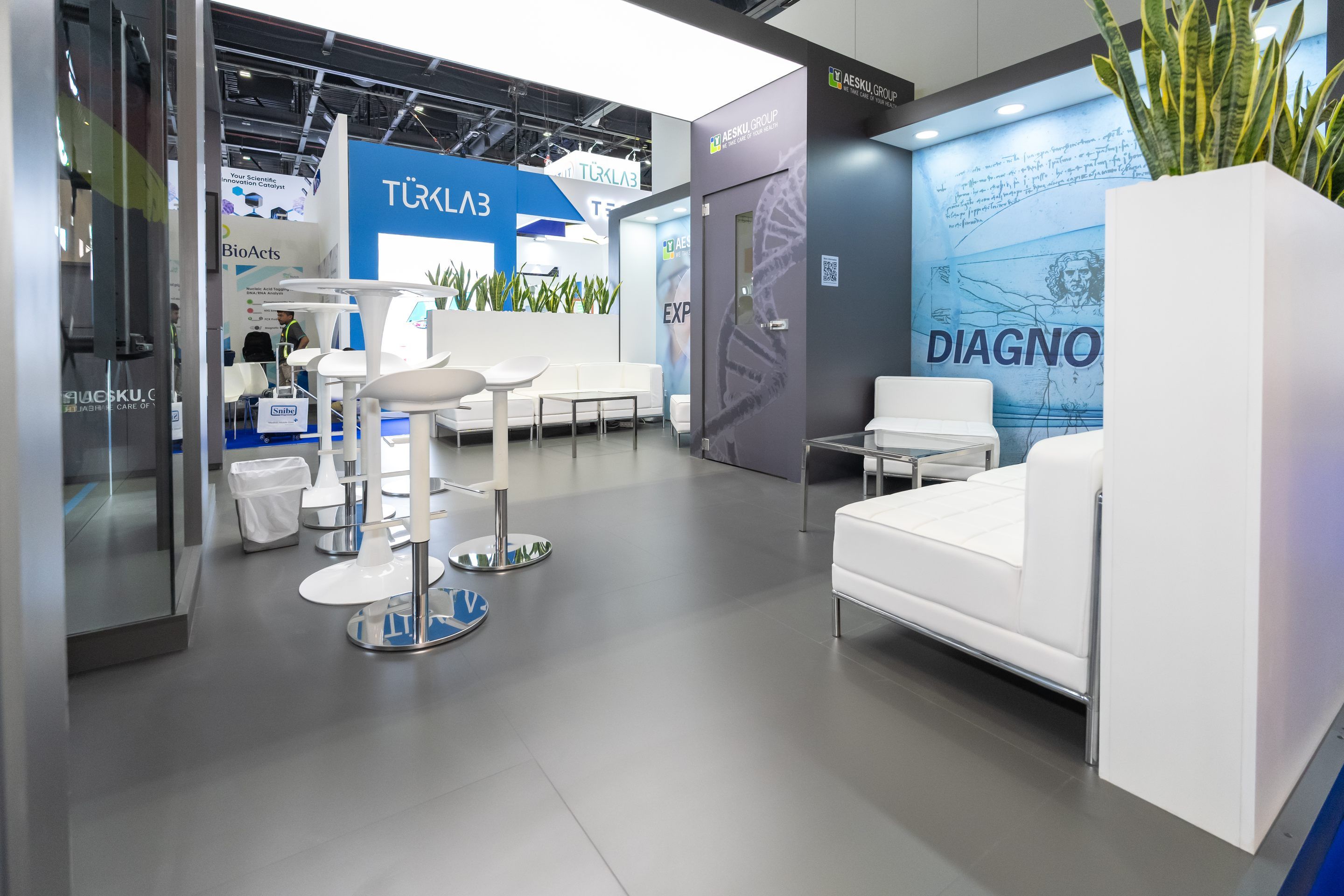 Aesku 48 sqm exhibition stand at Middle East Energy by Messe.ae