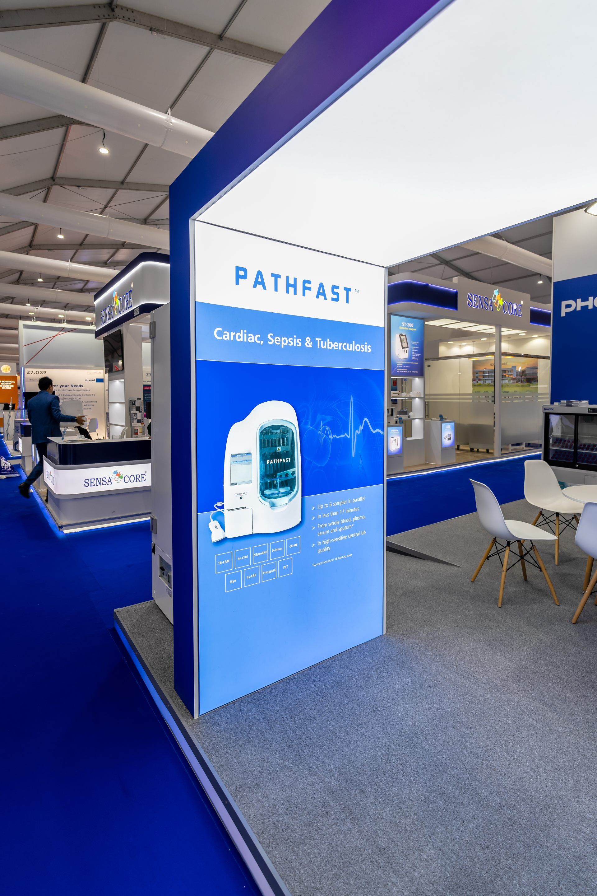 PHC Holdings Corporation 36 sqm exhibition stand at MedLab by Messe.ae