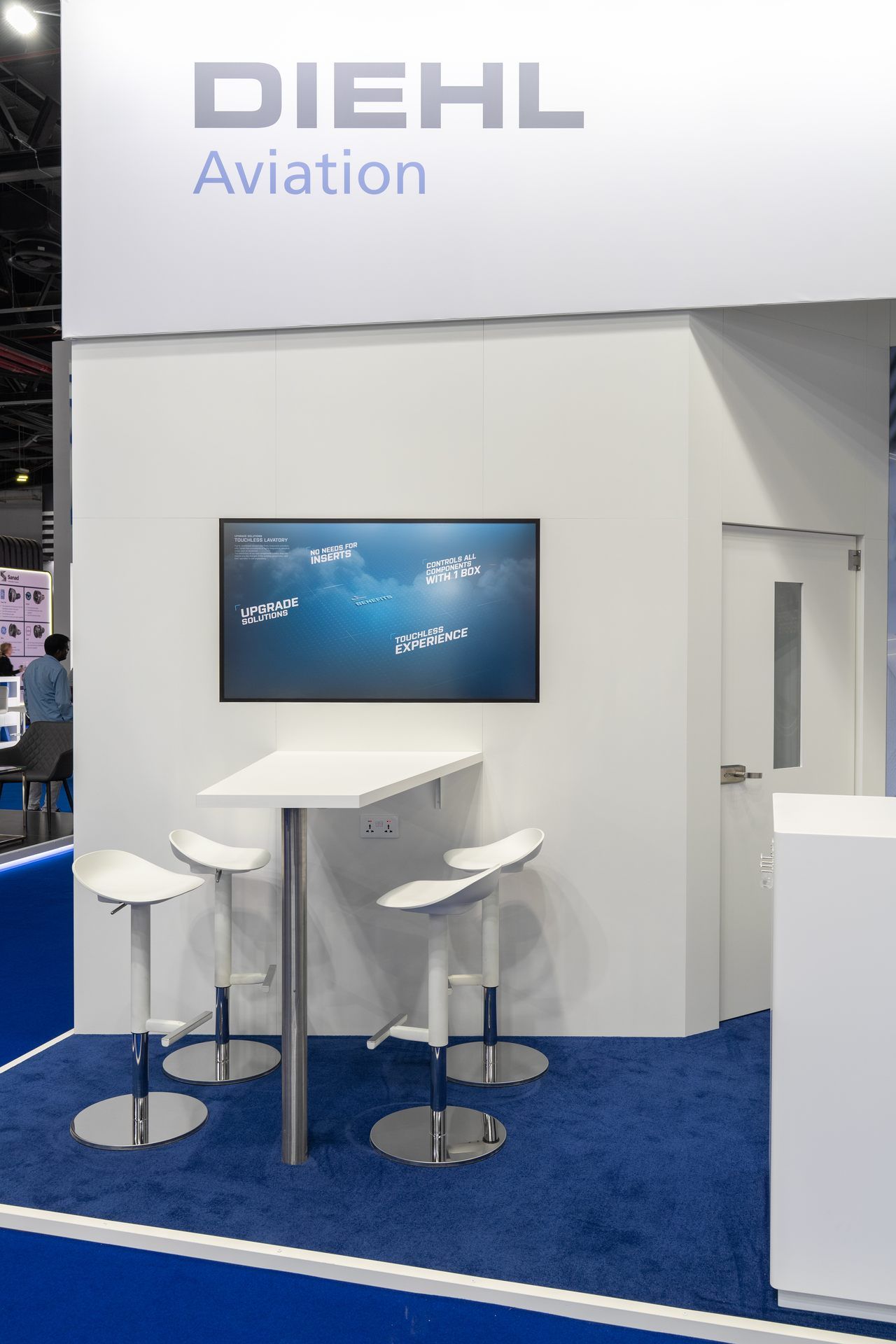 Diehl Aviation 18 sqm exhibition stand at MRO by Messe.ae