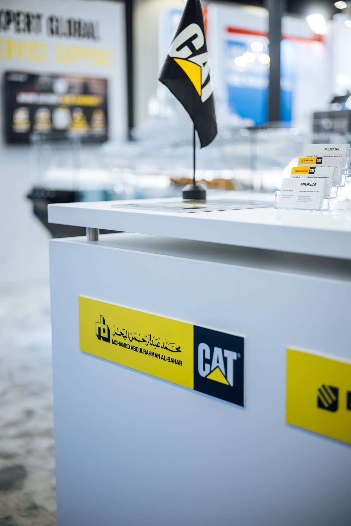 Caterpillar 36 sqm exhibition stand at ITS by Messe.ae