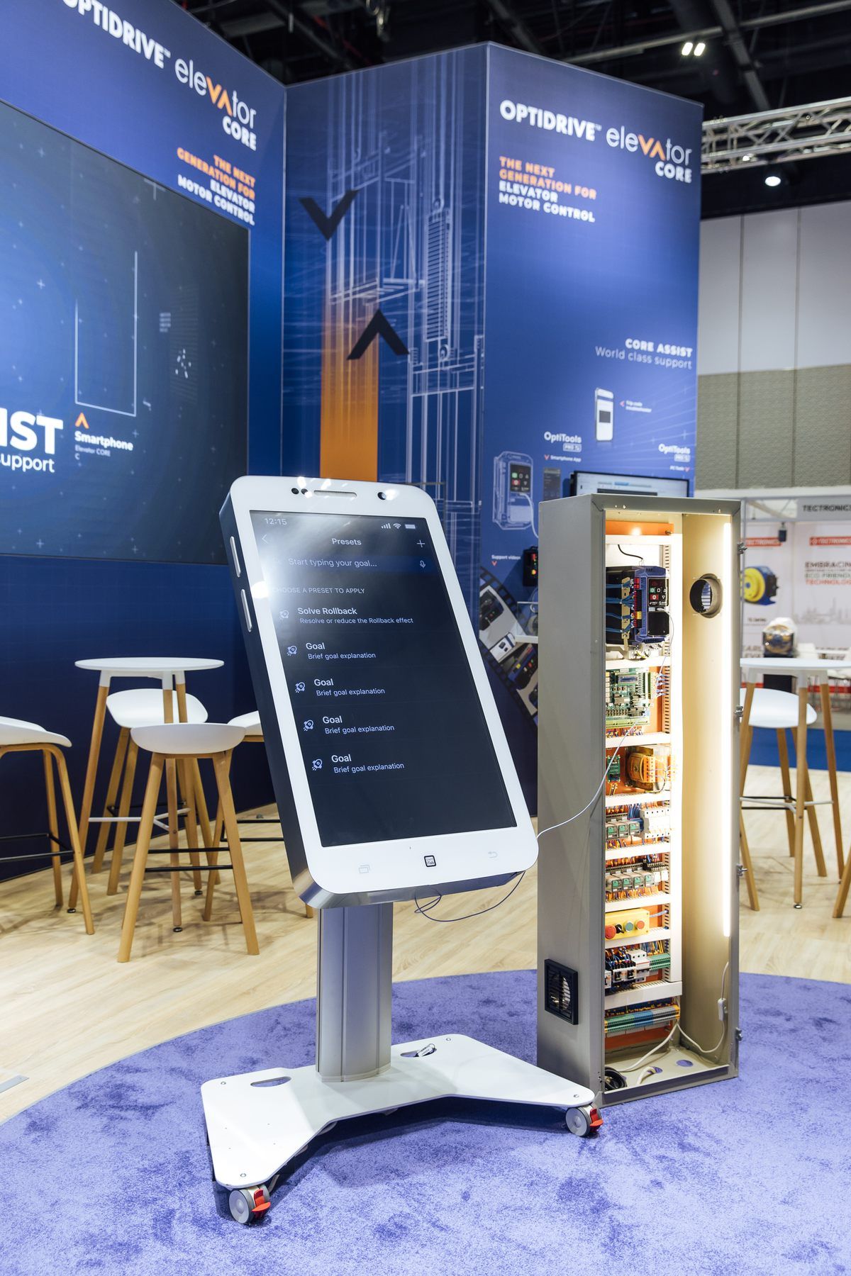 Invertek Drives 40 sqm exhibition stand at Elevator Show by Messe.ae