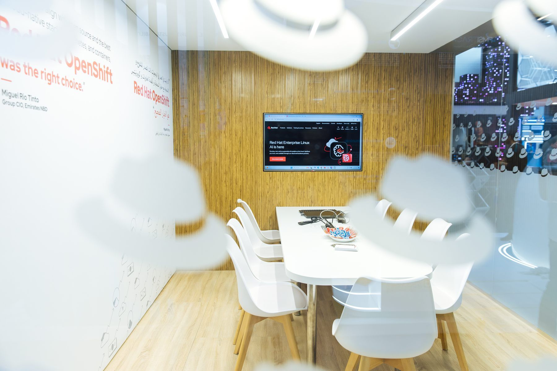 Red Hat 84 + 36 sqm exhibition stand at GITEX by Messe.ae