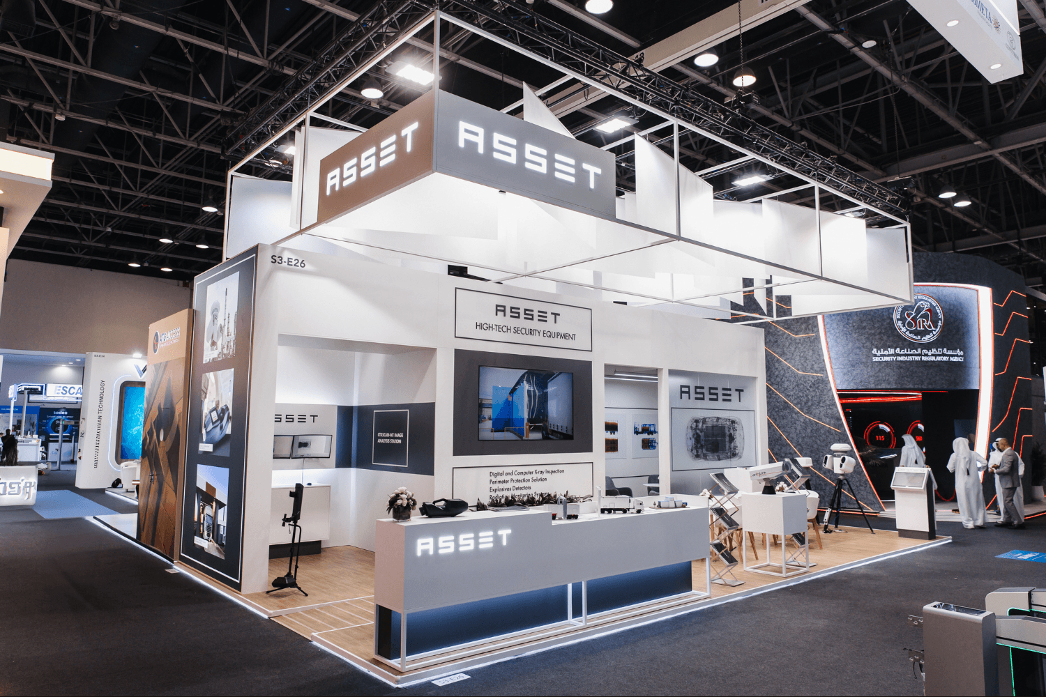 Asset 66 sqm exhibition stand at Intersec by Messe.ae