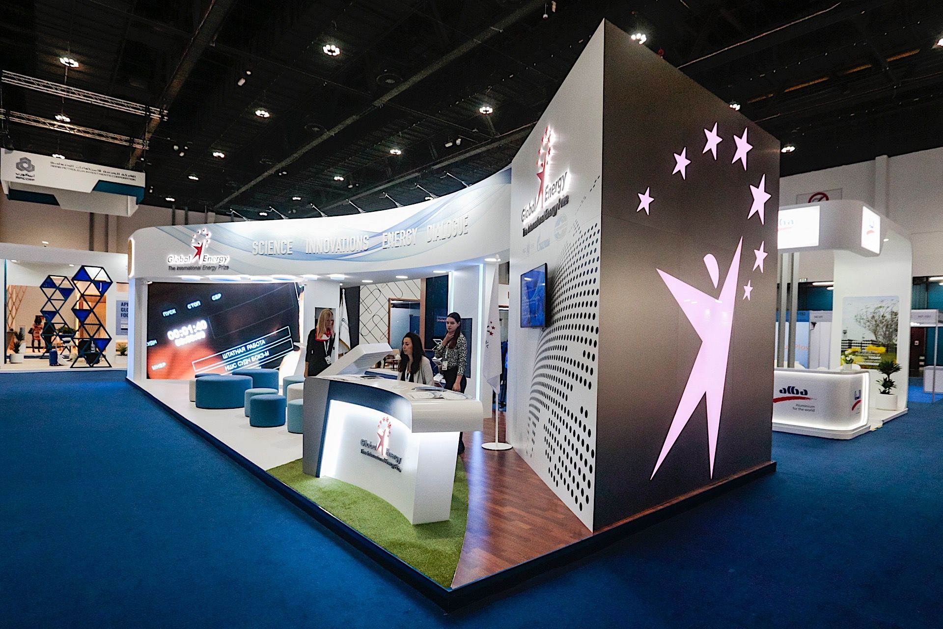 Global Energy Association 75 sqm exhibition stand at World Energy Congress by Messe.ae
