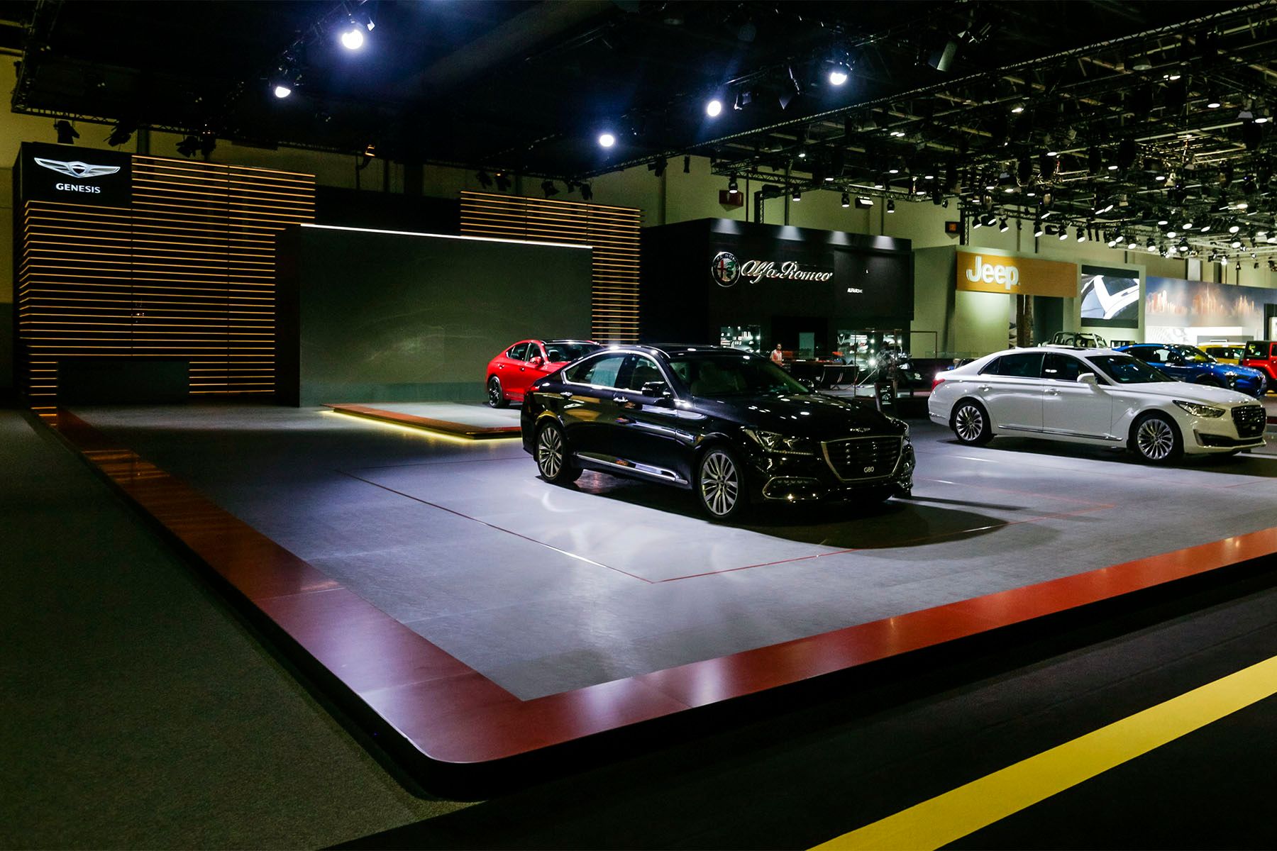 Genesis Motor 544 sqm exhibition stand at Dubai International Motor Show by Messe.ae