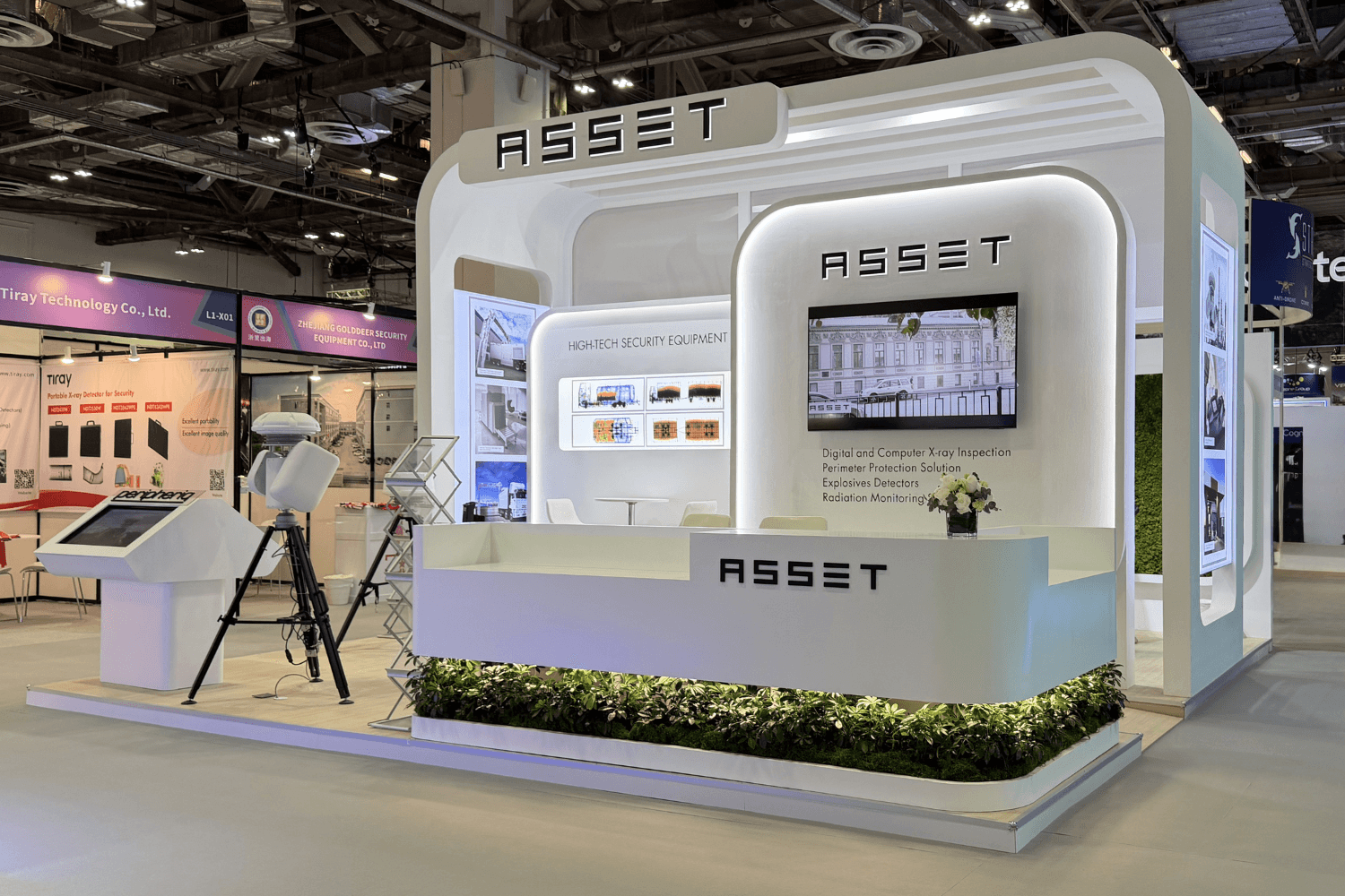 Asset 36 sqm exhibition stand at Milipol Asia Pacific by Messe.ae