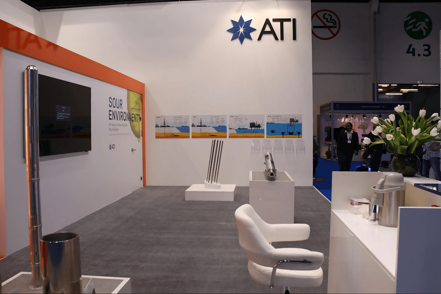 ATI 67.5 sqm exhibition stand at ADIPEC by Messe.ae