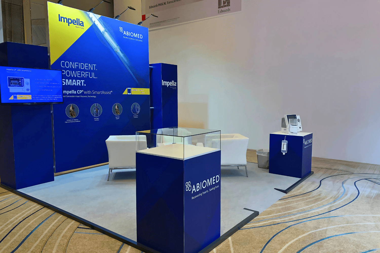 Abiomed 12 sqm exhibition stand at Gulf PCR by Messe.ae