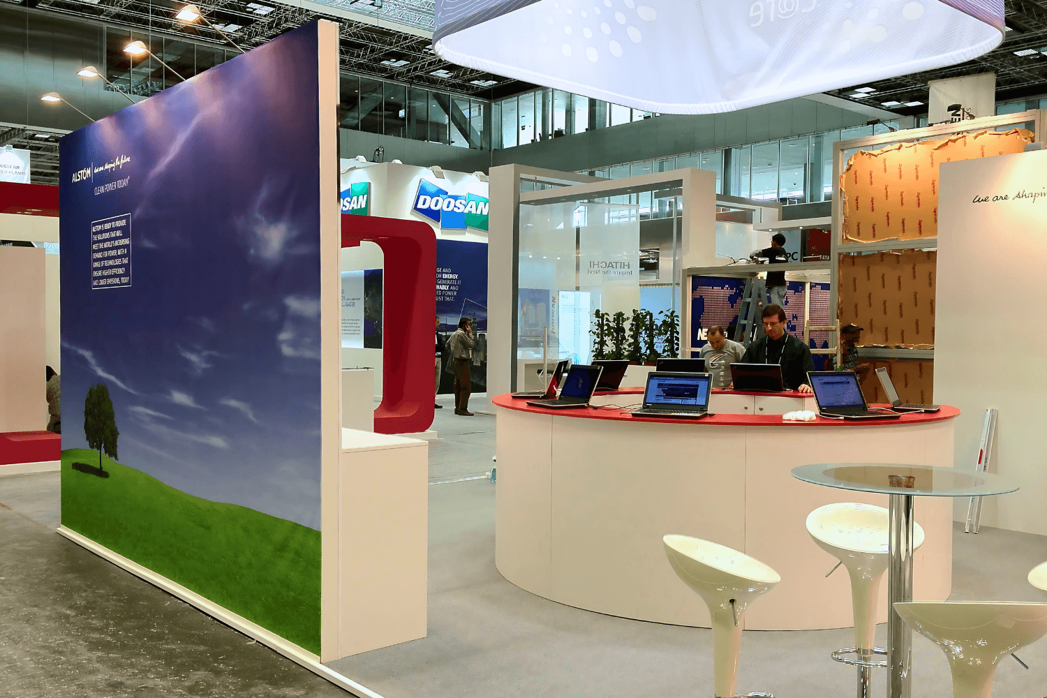 Alstom 48 sqm exhibition stand at POWERGEN International by Messe.ae