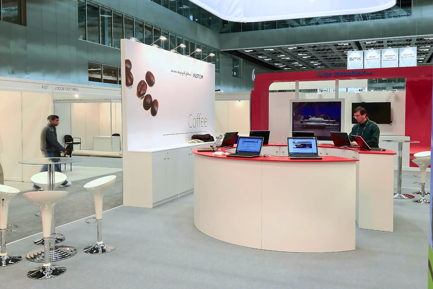 Alstom 48 sqm exhibition stand at POWERGEN International by Messe.ae