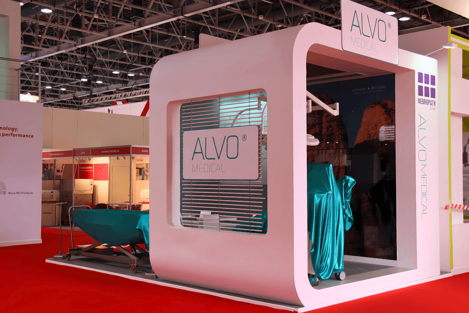 Alvo 24 sqm exhibition stand at Arab Health by Messe.ae