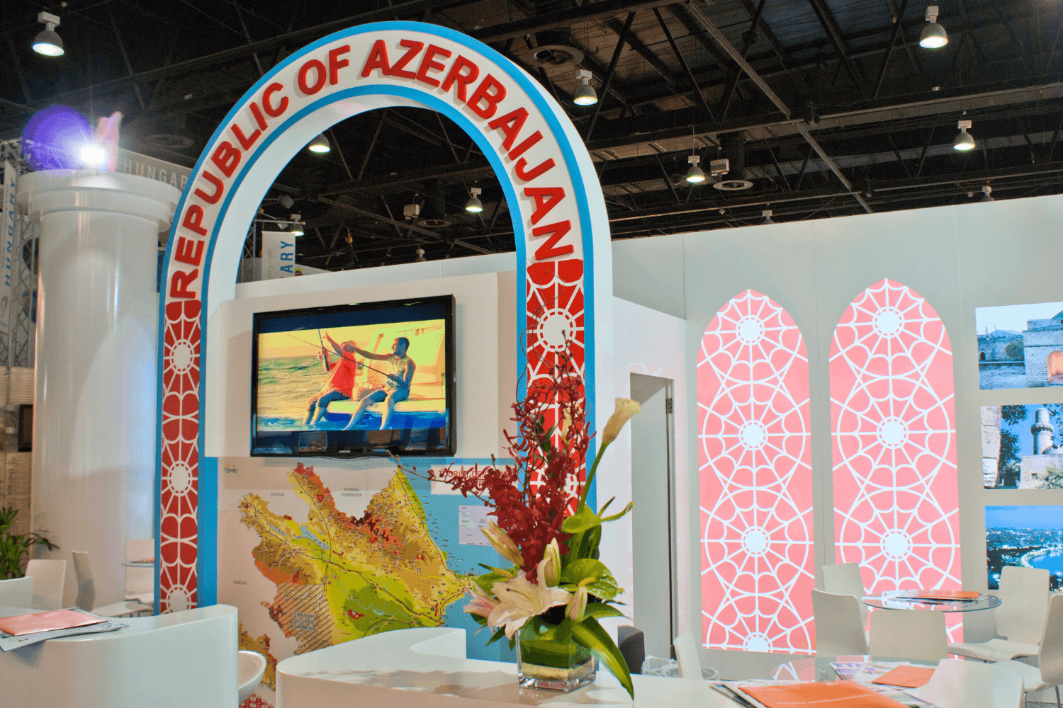Azerbadjan 60 sqm exhibition stand at Arabian Travel Market by Messe.ae