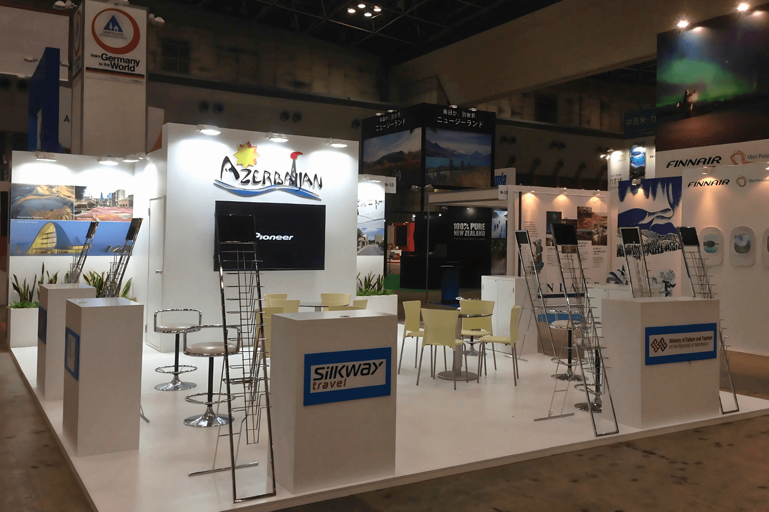 Azerbadjan 60 sqm exhibition stand at BtoB by Messe.ae