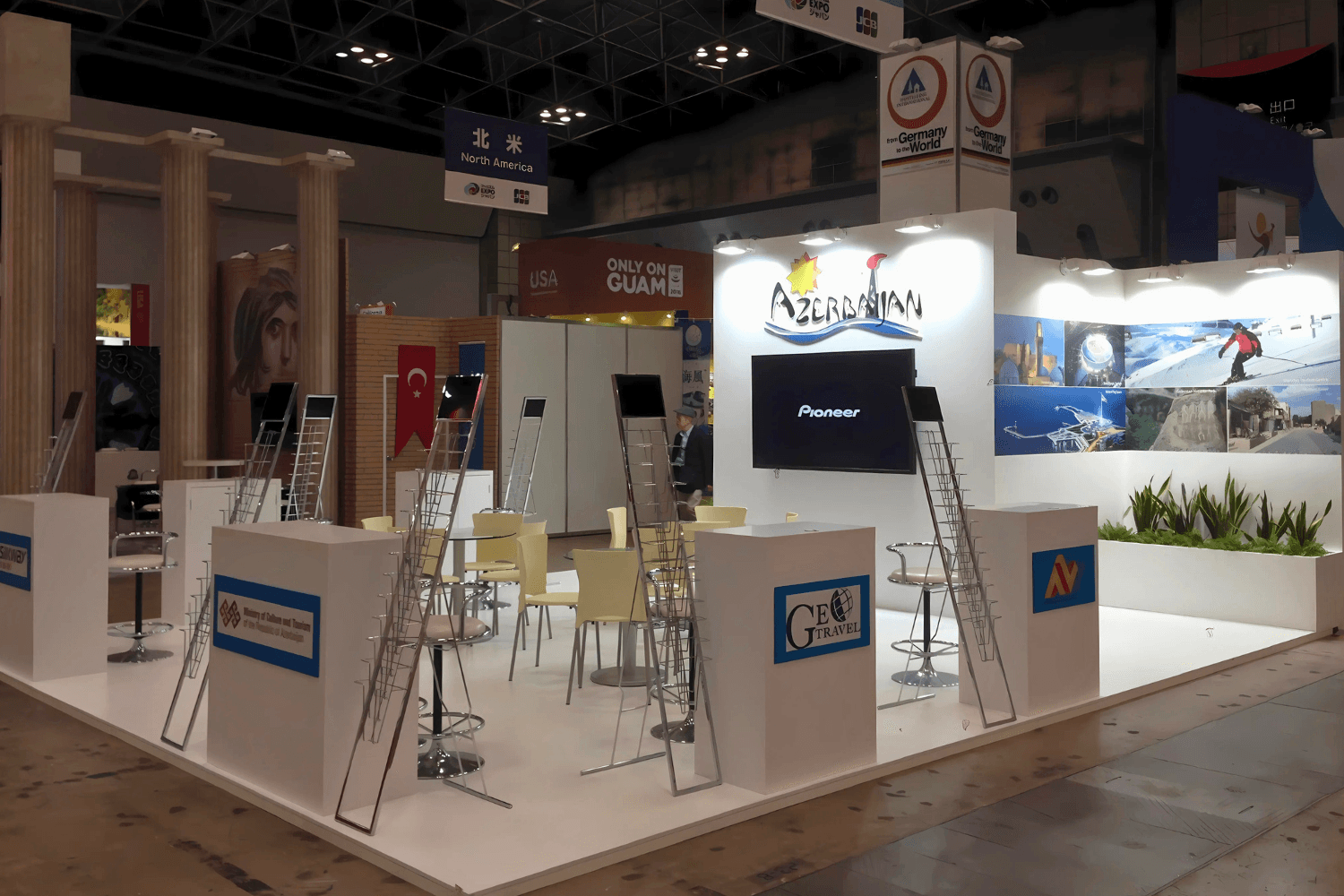 Azerbadjan 60 sqm exhibition stand at BtoB by Messe.ae