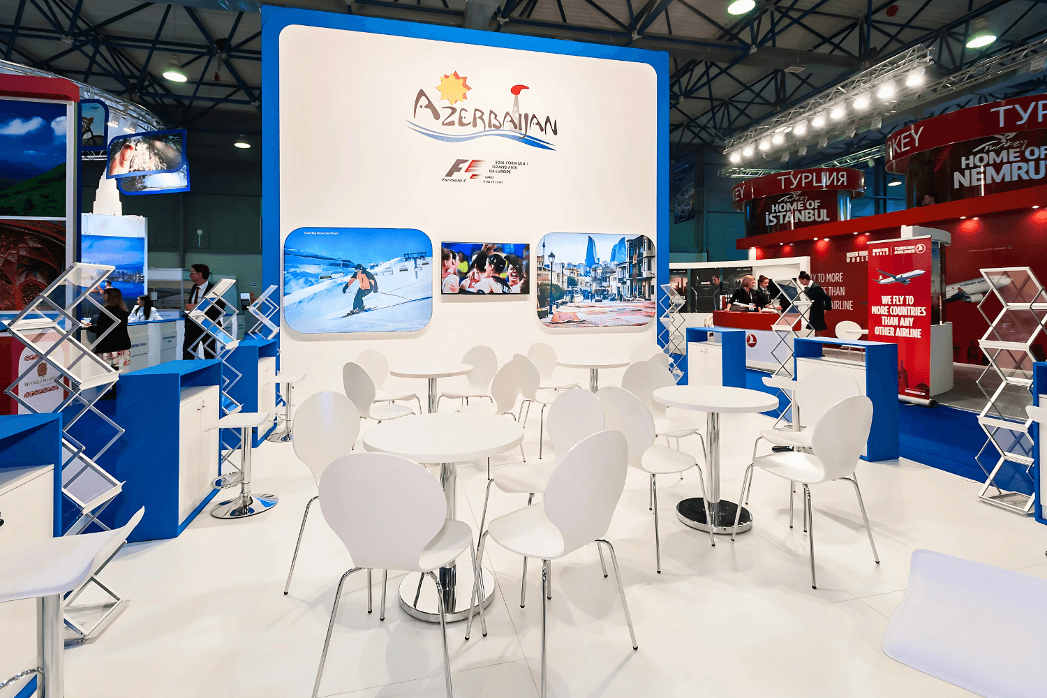 Azerbadjan 60 sqm exhibition stand at KITF by Messe.ae