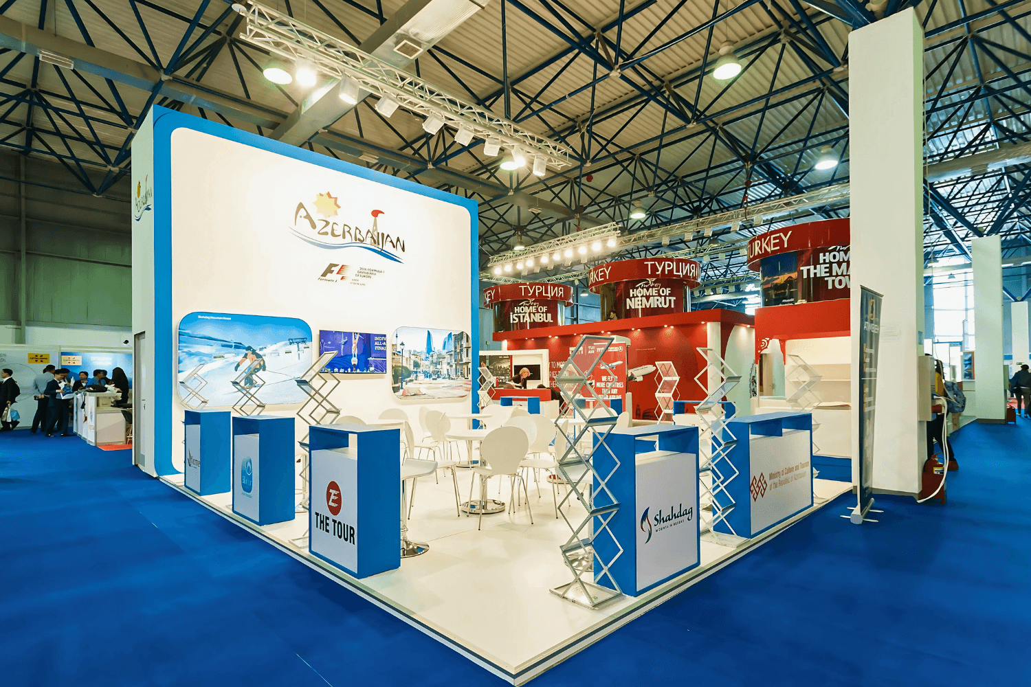 Azerbadjan 60 sqm exhibition stand at KITF by Messe.ae