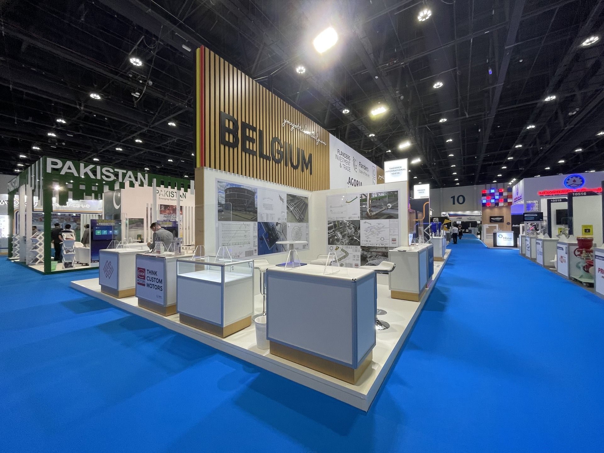 Belgium Pavilion 120 sqm exhibition stand at ADIPEC by Messe.ae