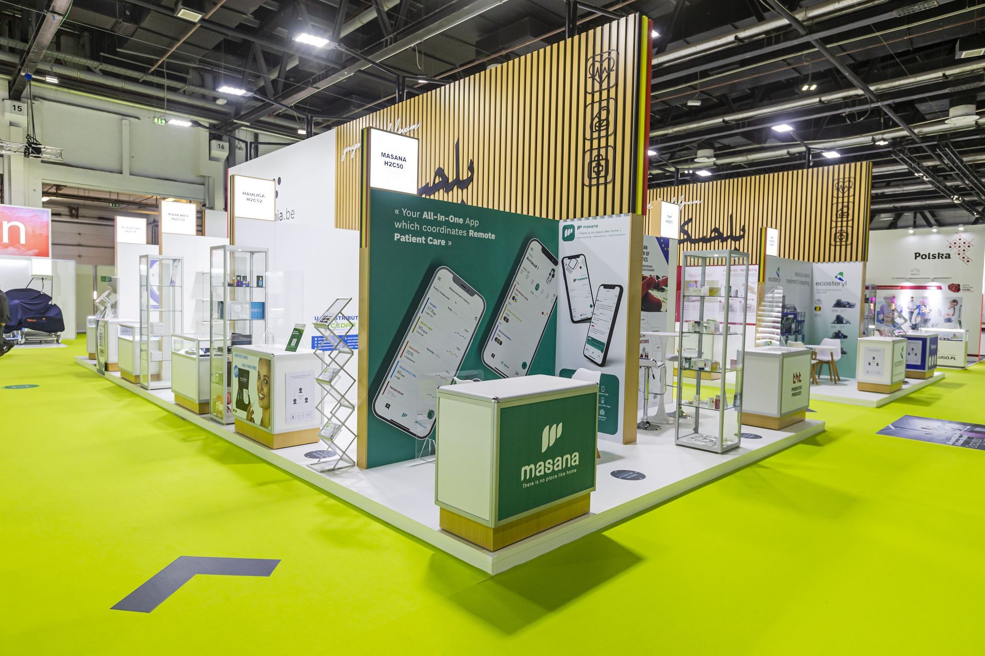 Belgium Pavilion 268 sqm exhibition stand at Arab Health by Messe.ae