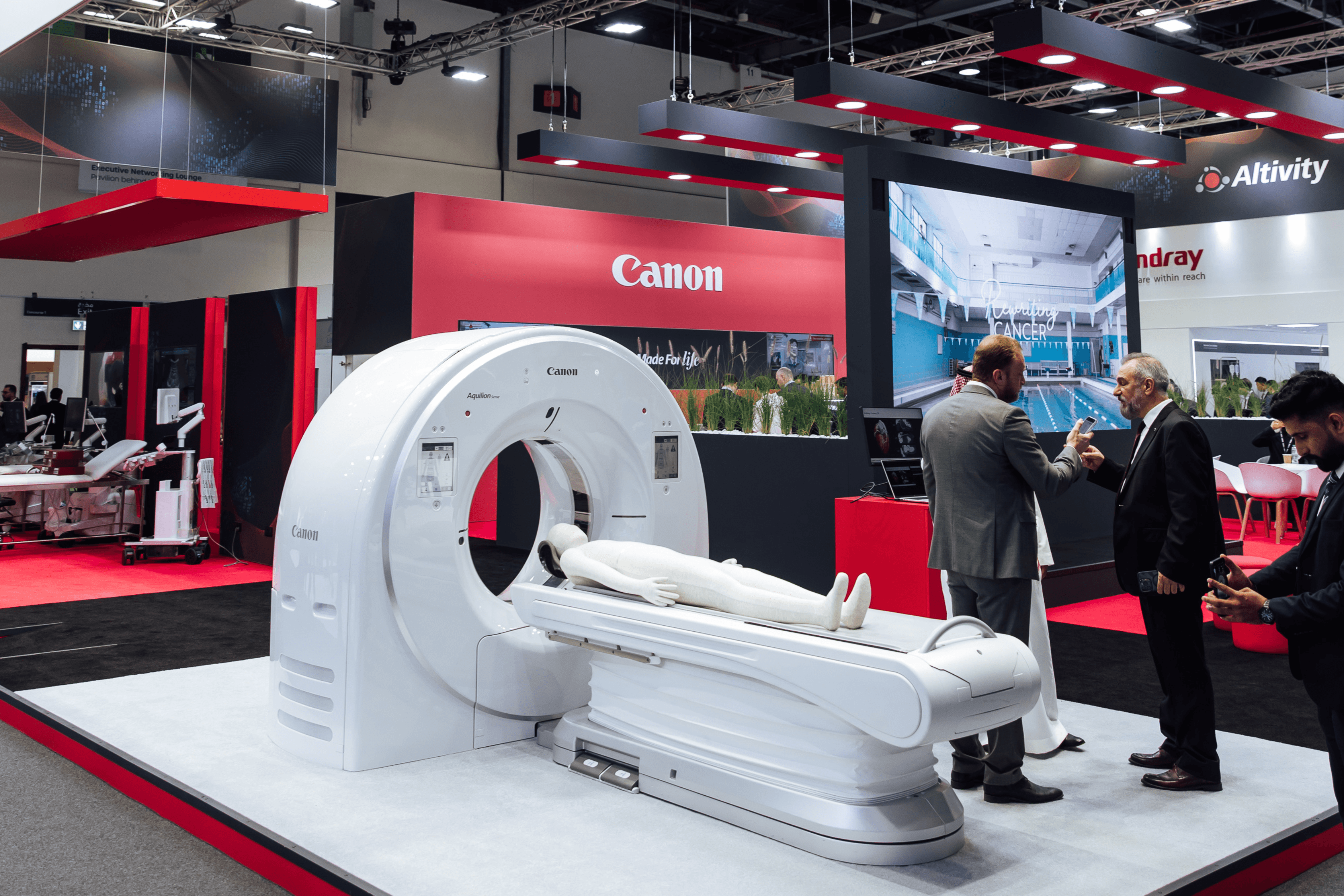 Canon 300 sqm exhibition stand at ArabHealth by Messe.ae