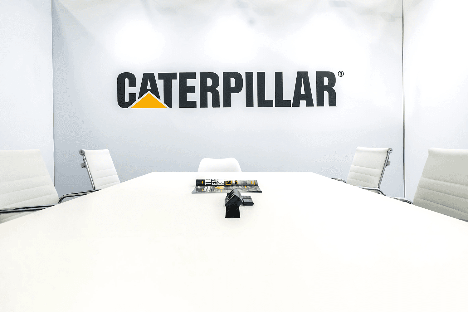 Caterpillar 105 sqm exhibition stand at EURONAVAL by Messe.ae
