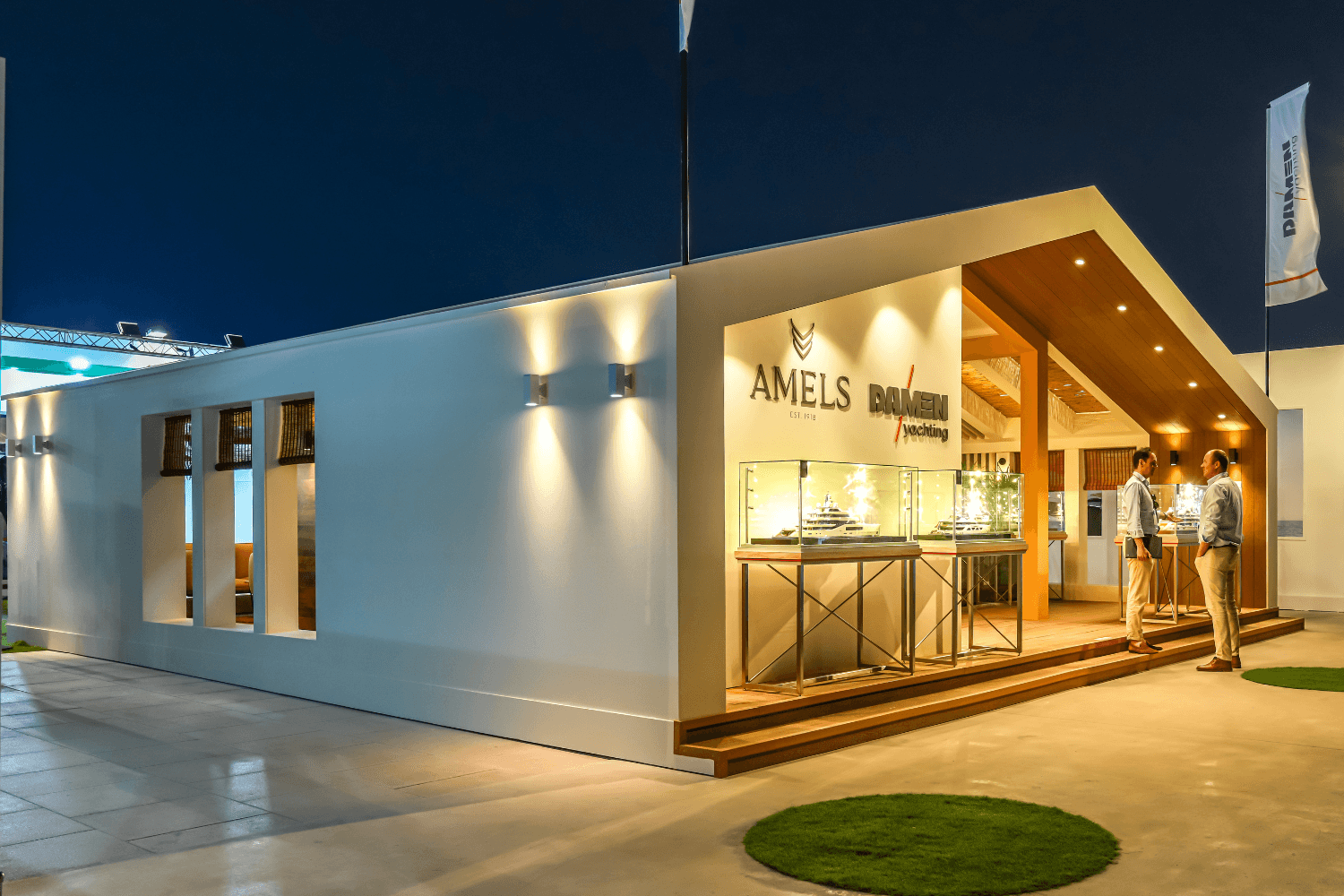 Damen 100 sqm exhibition stand at Dubai International Boat Show 2023, 2024, 2025 by Messe.ae