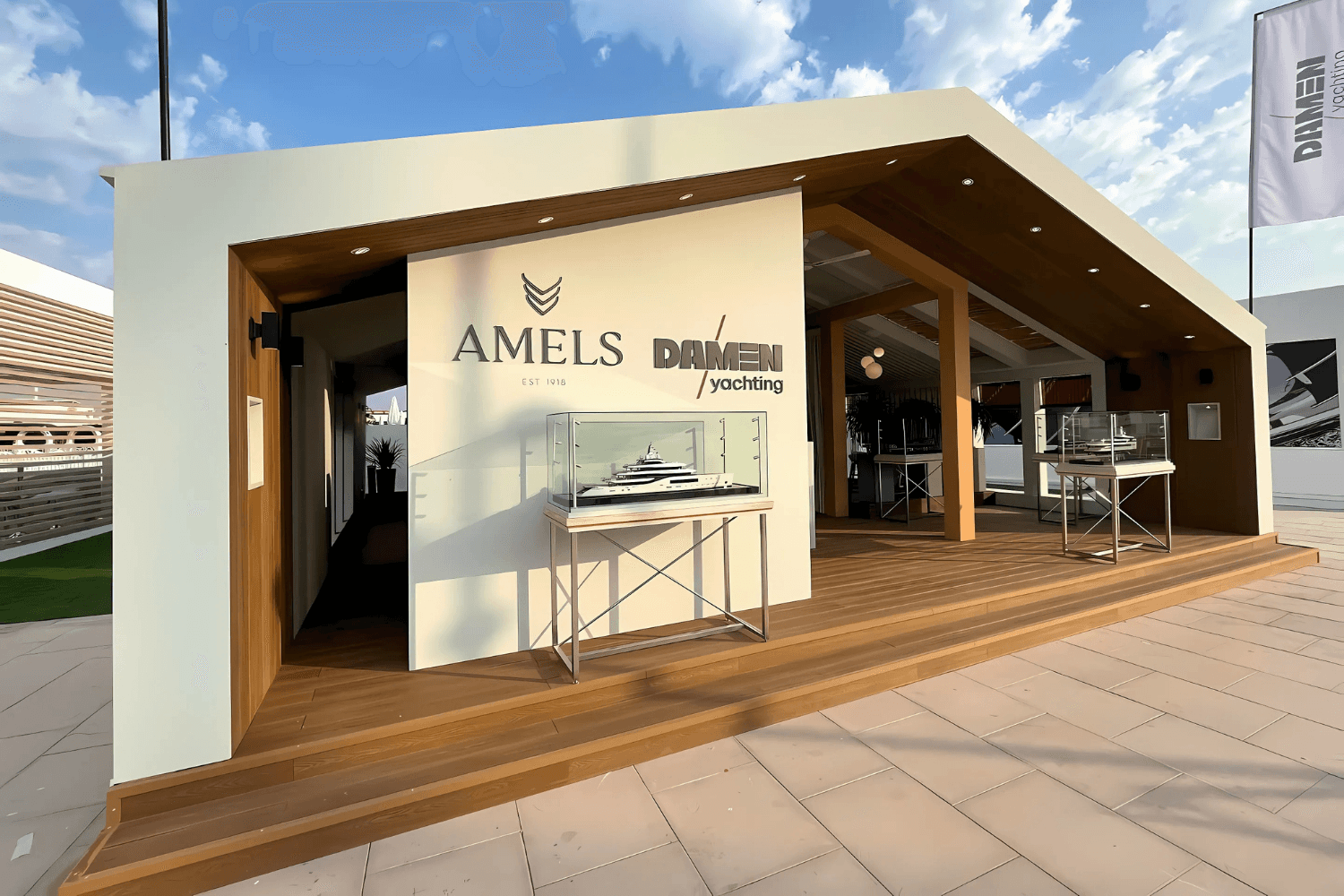 Damen 100 sqm exhibition stand at Dubai International Boat Show 2023, 2024, 2025 by Messe.ae