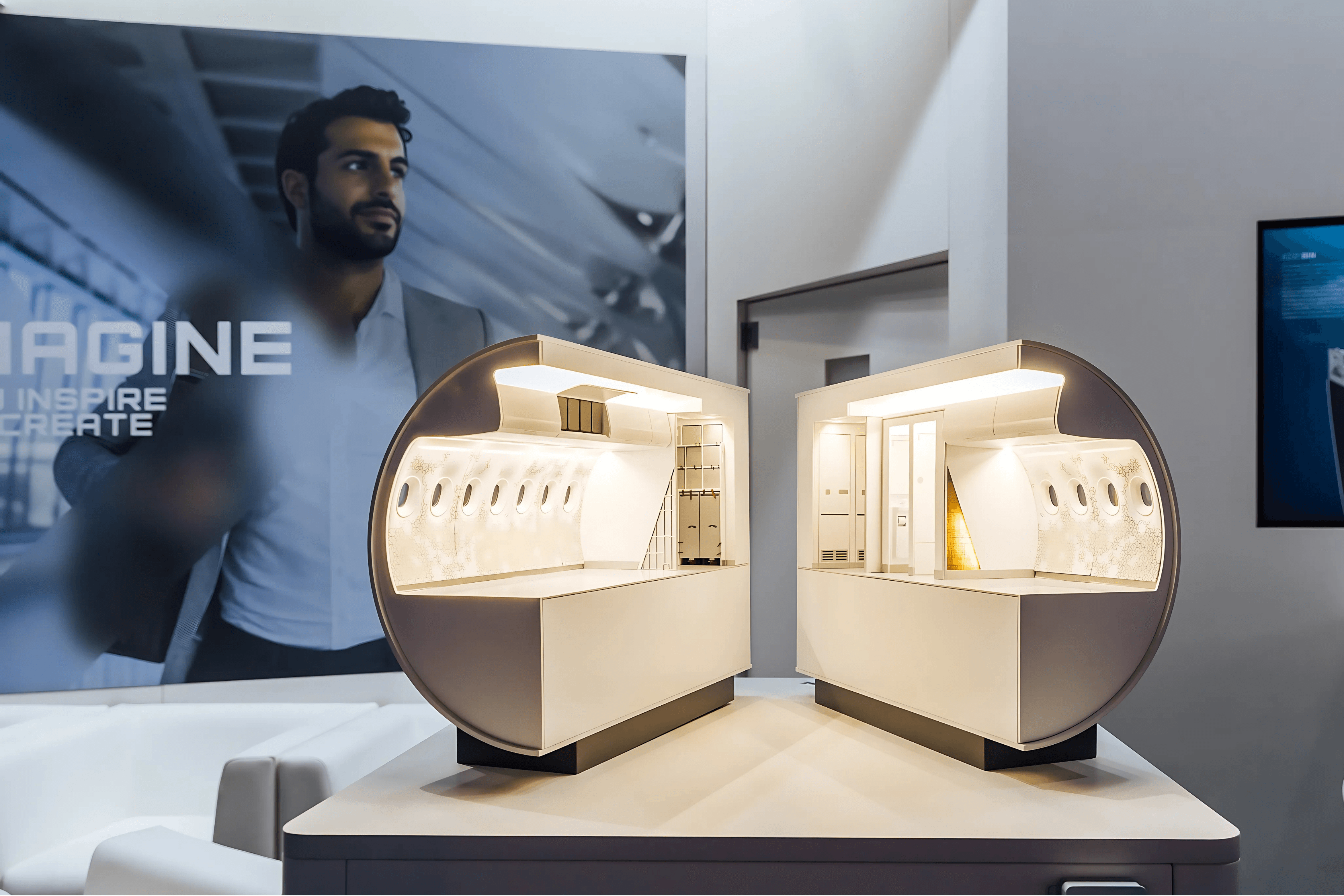 Diehl Aviation 18 sqm exhibition stand at MRO by Messe.ae