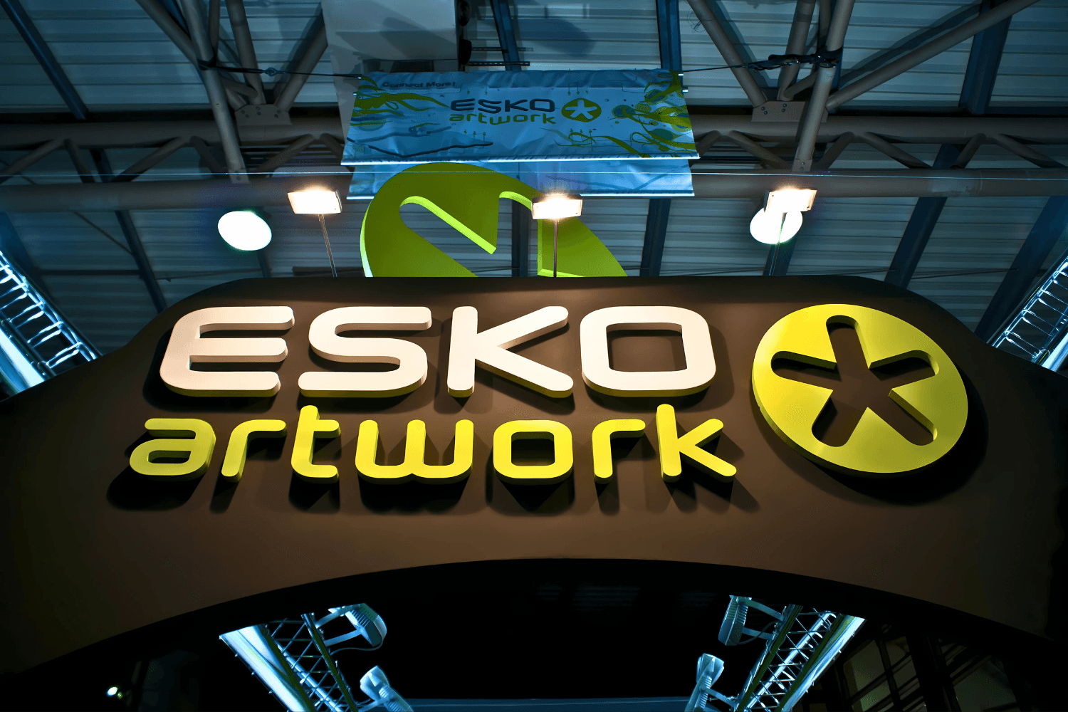 Esko 50 sqm exhibition stand at Gulf Print & Pack by Messe.ae
