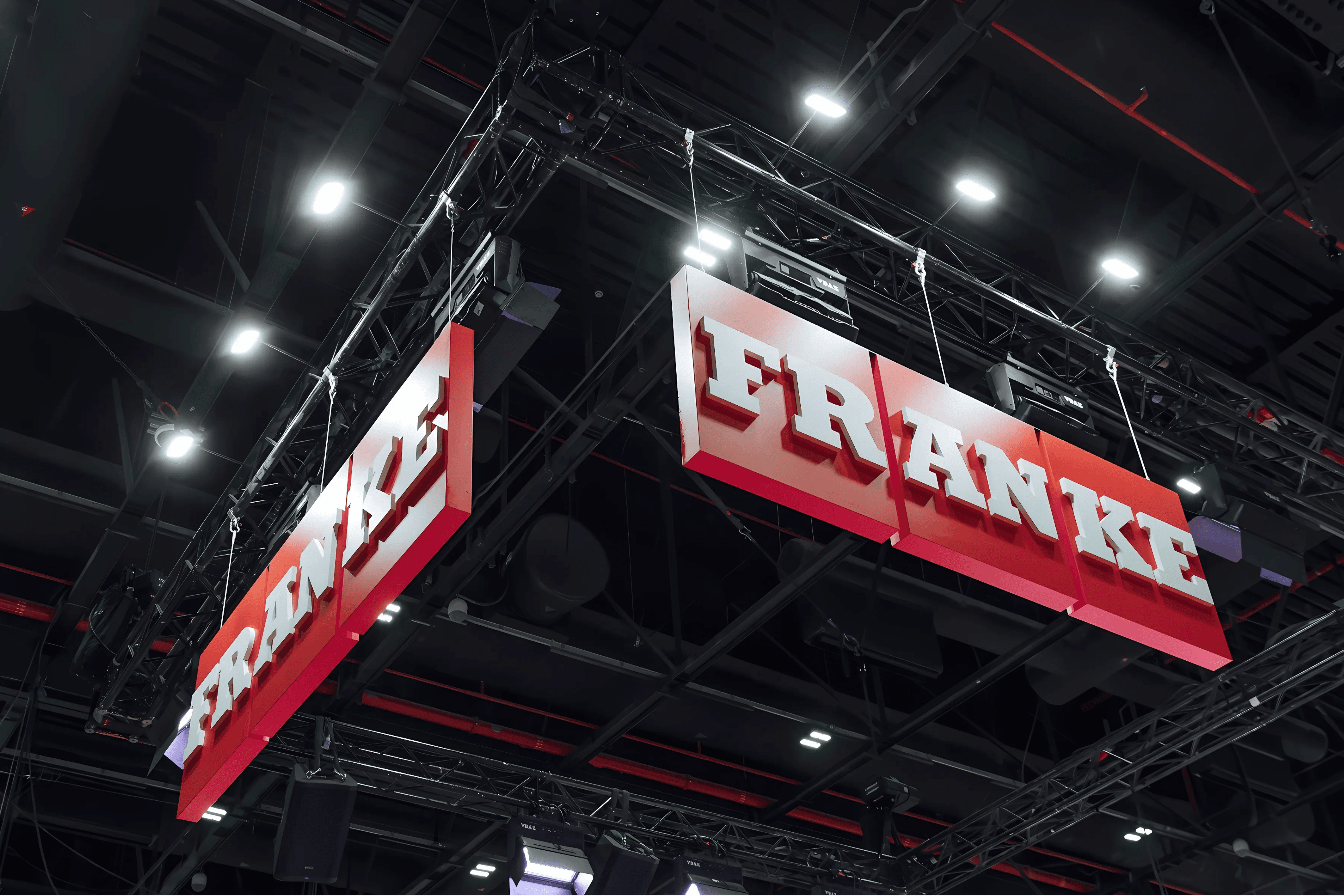 Franke 30 sqm exhibition stand at World of Coffee by Messe.ae