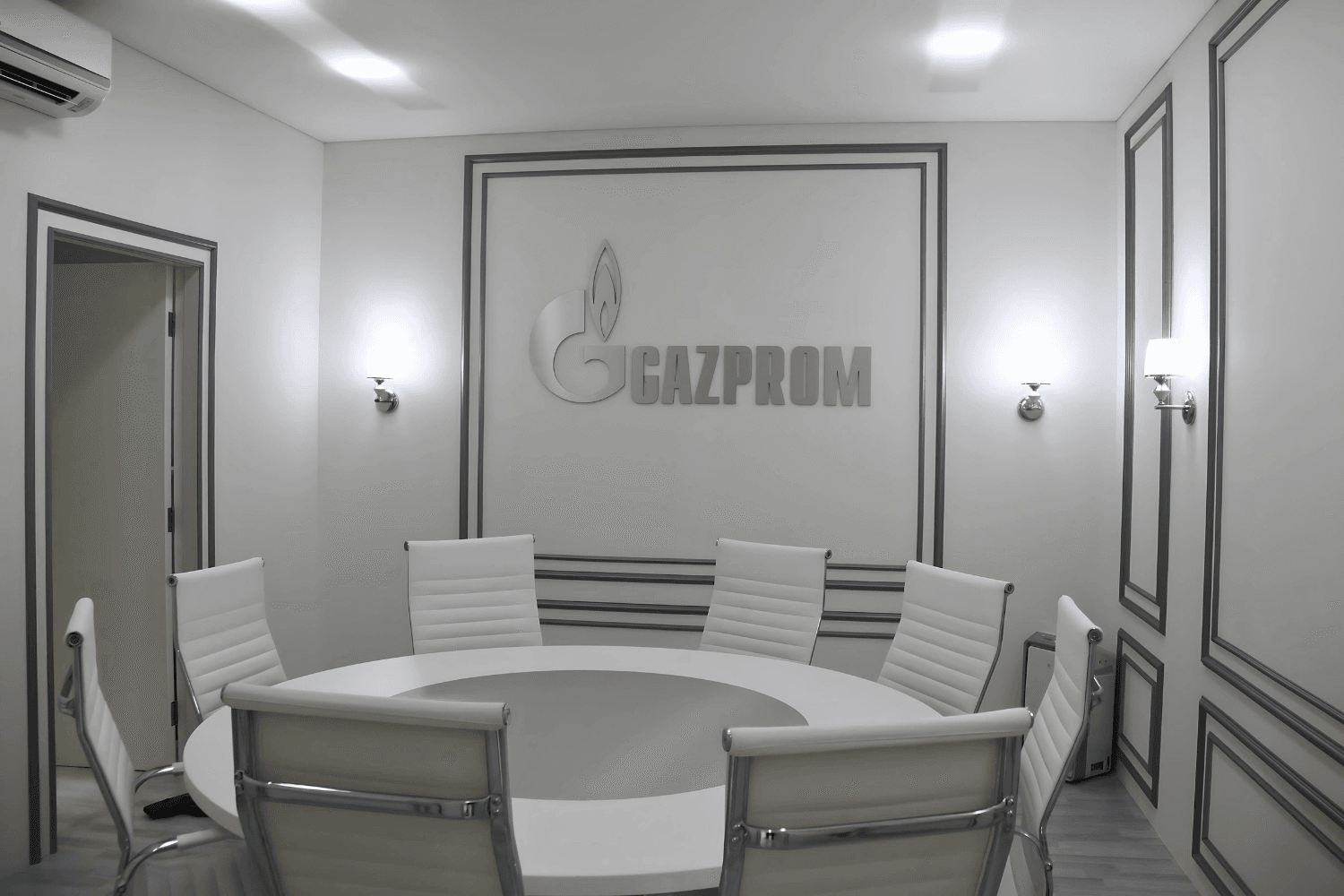 Gazprom 188 sqm exhibition stand at ADIPEC by Messe.ae