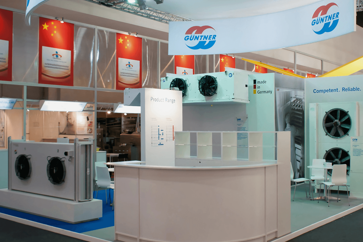 Güntner 48 sqm exhibition stand at Gulfood by Messe.ae