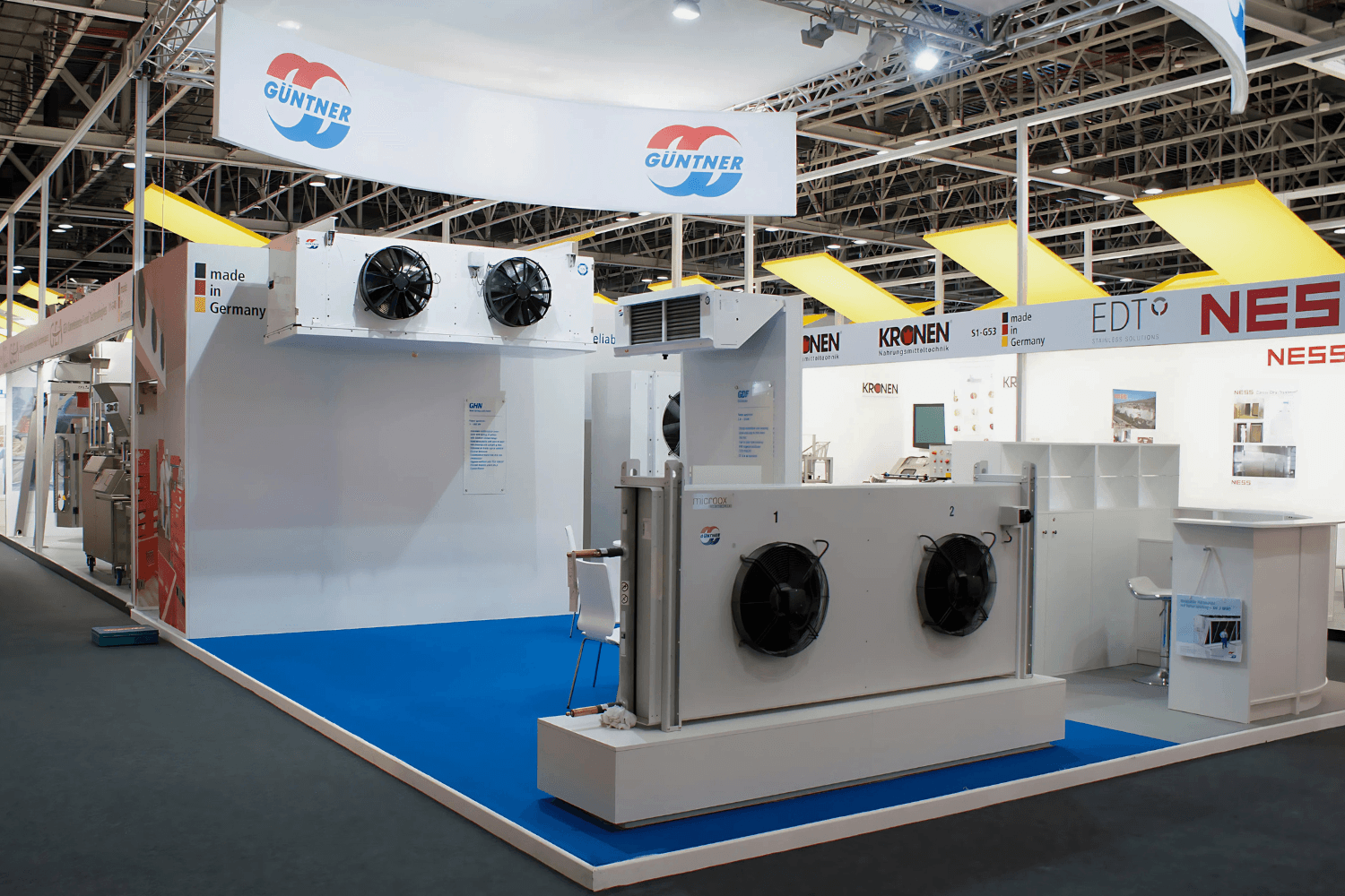 Güntner 48 sqm exhibition stand at Gulfood by Messe.ae