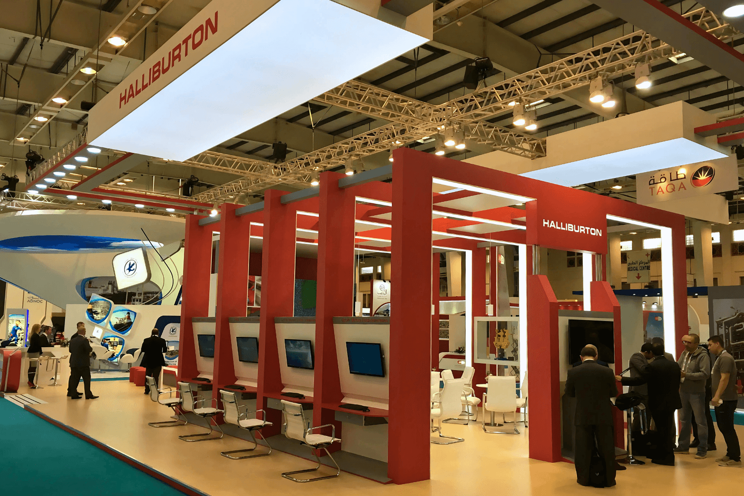 Halliburton 204 sqm exhibition stand at MEOS GEO by Messe.ae