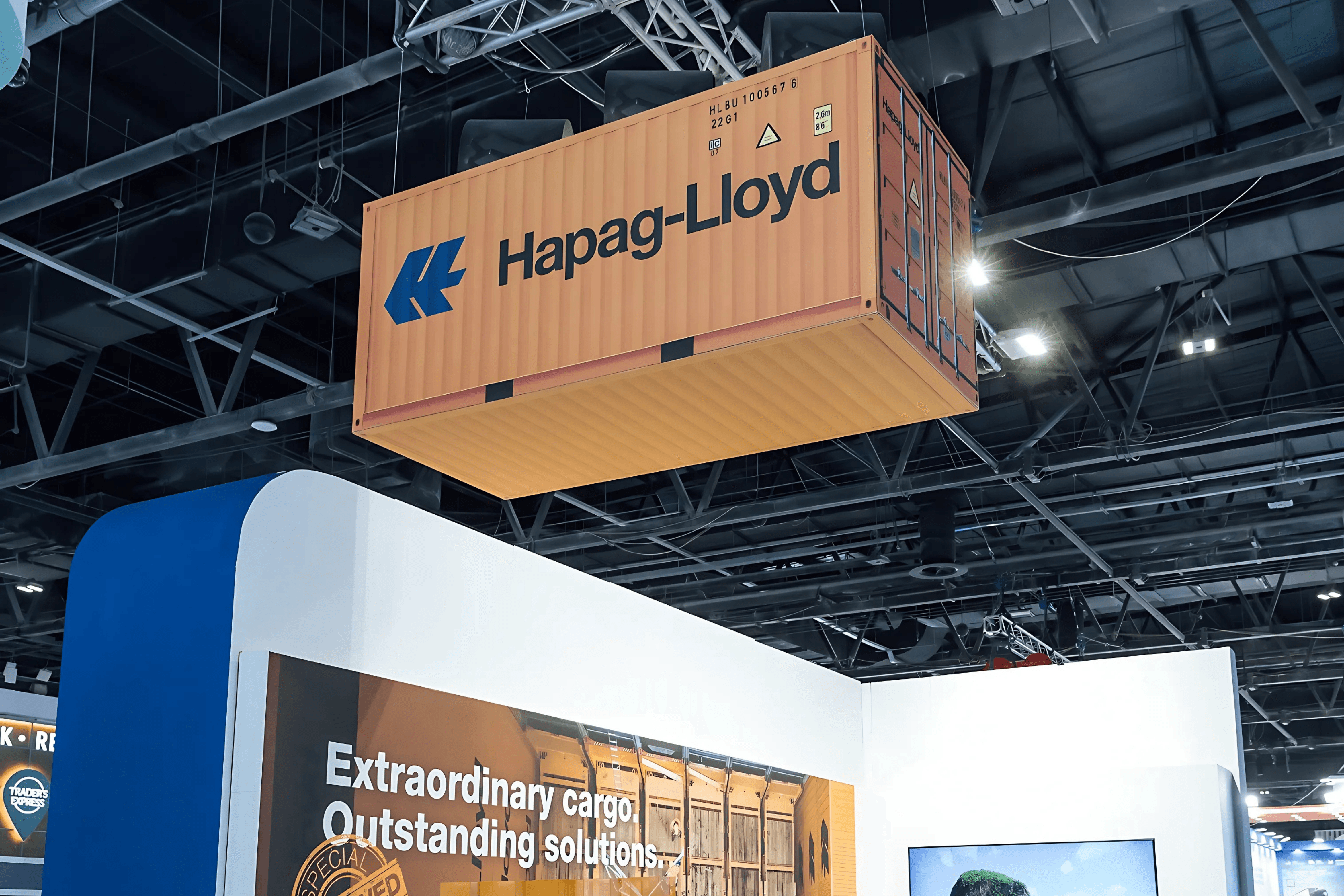 Hapag-Lloyd 21 sqm exhibition stand at Breakbulk by Messe.ae