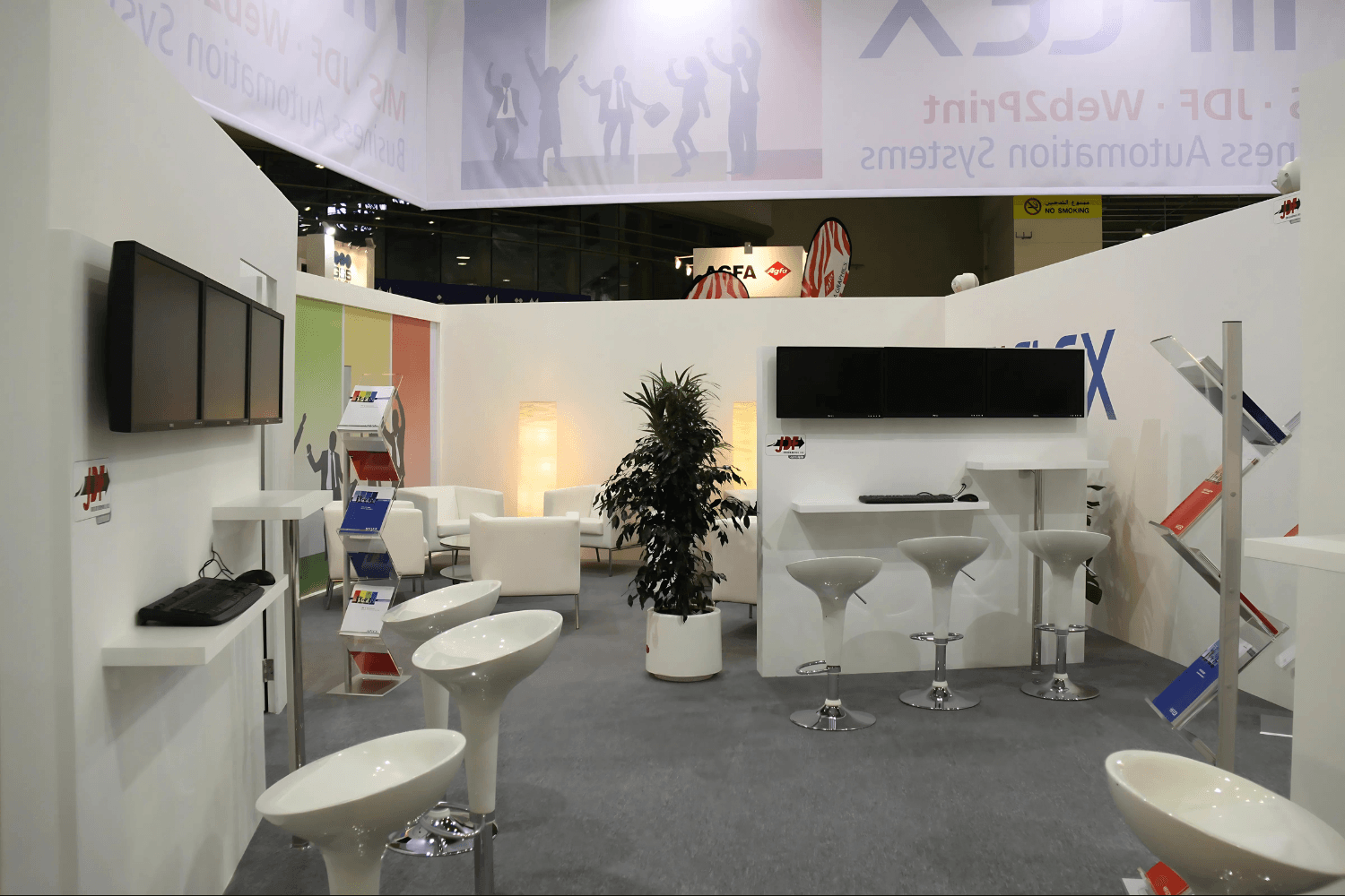 Hiflex 120 sqm exhibition stand at Gulf Print & Pack by Messe.ae