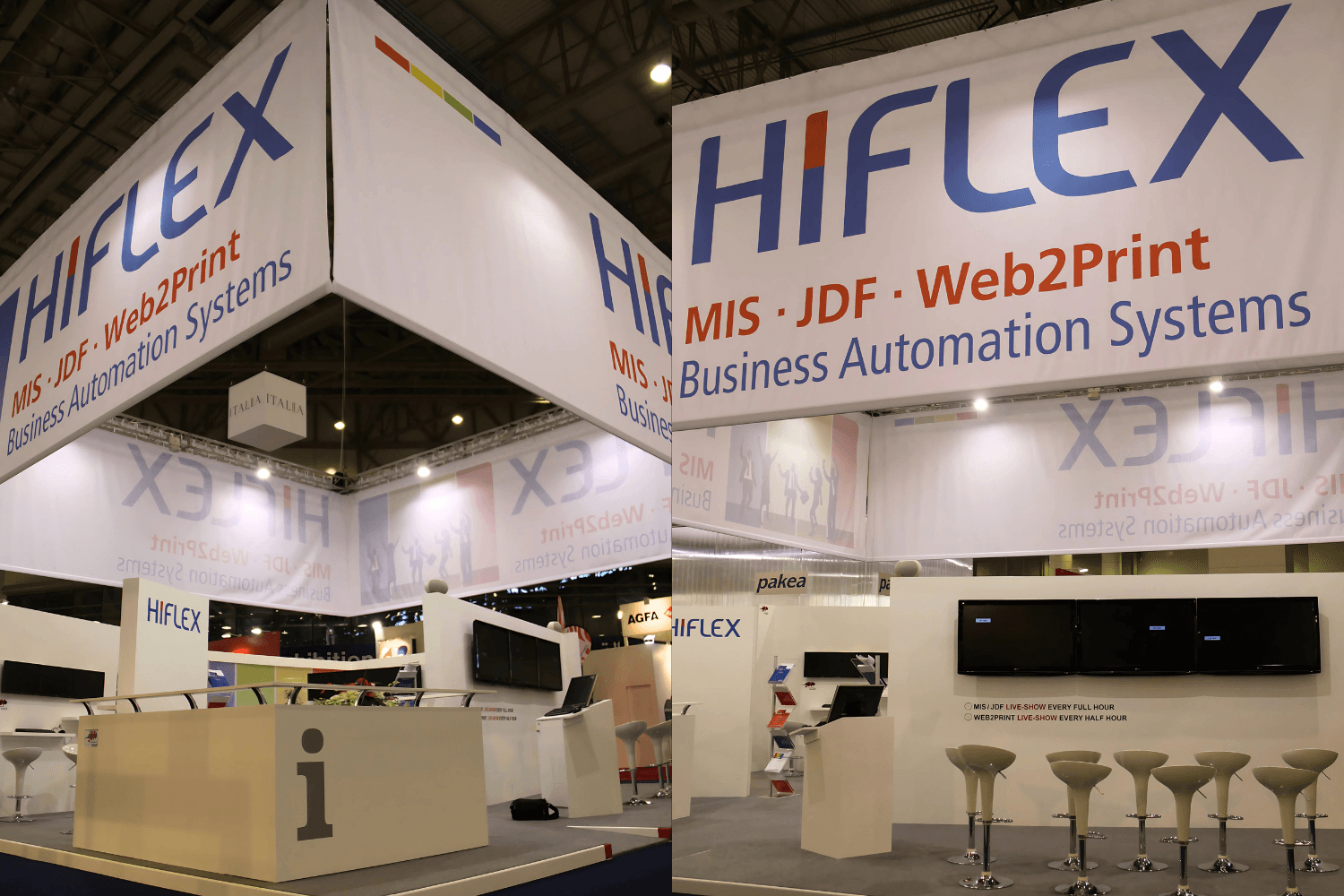 Hiflex 120 sqm exhibition stand at Gulf Print & Pack by Messe.ae